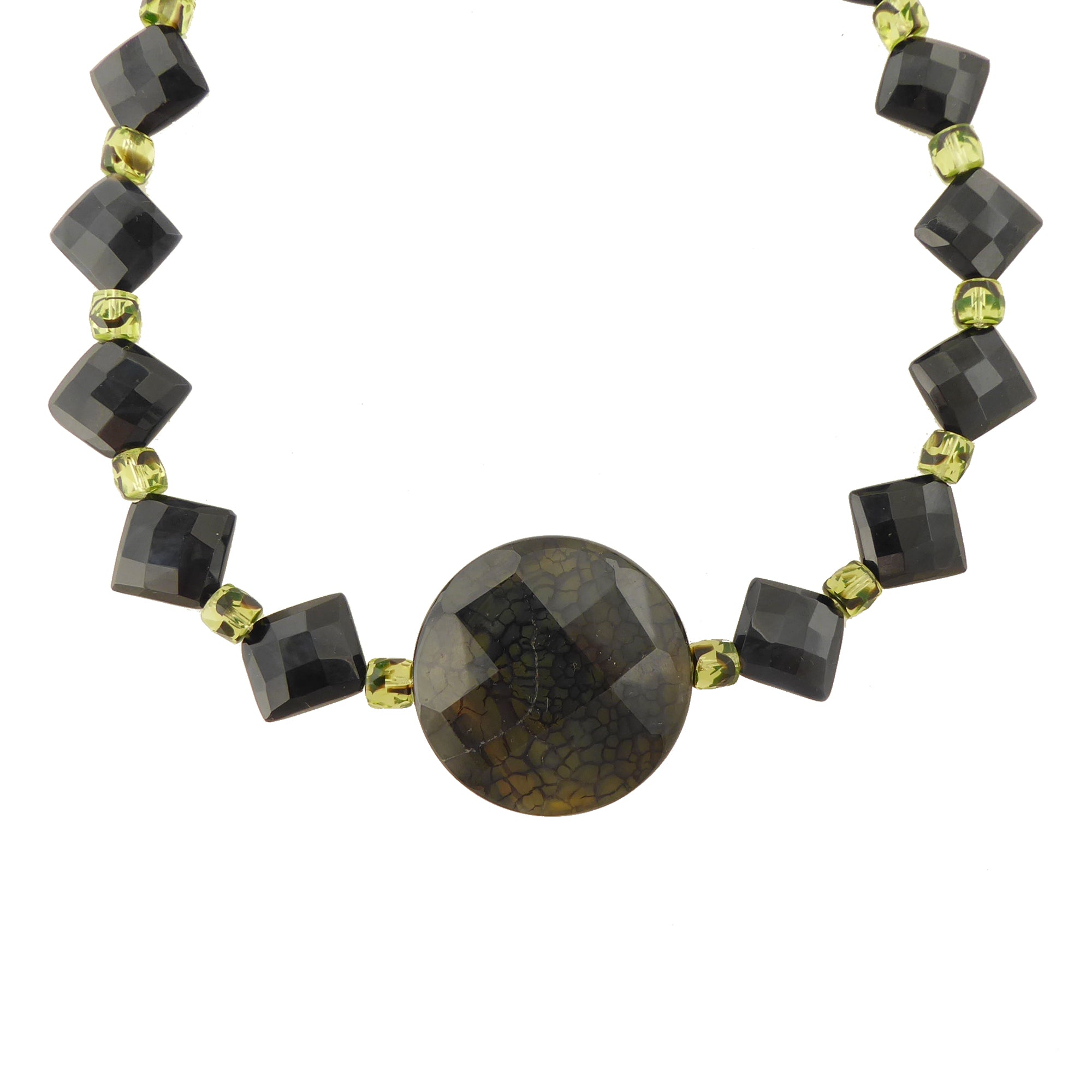 Black onyx diamond collar necklace by Jenny Dayco 1