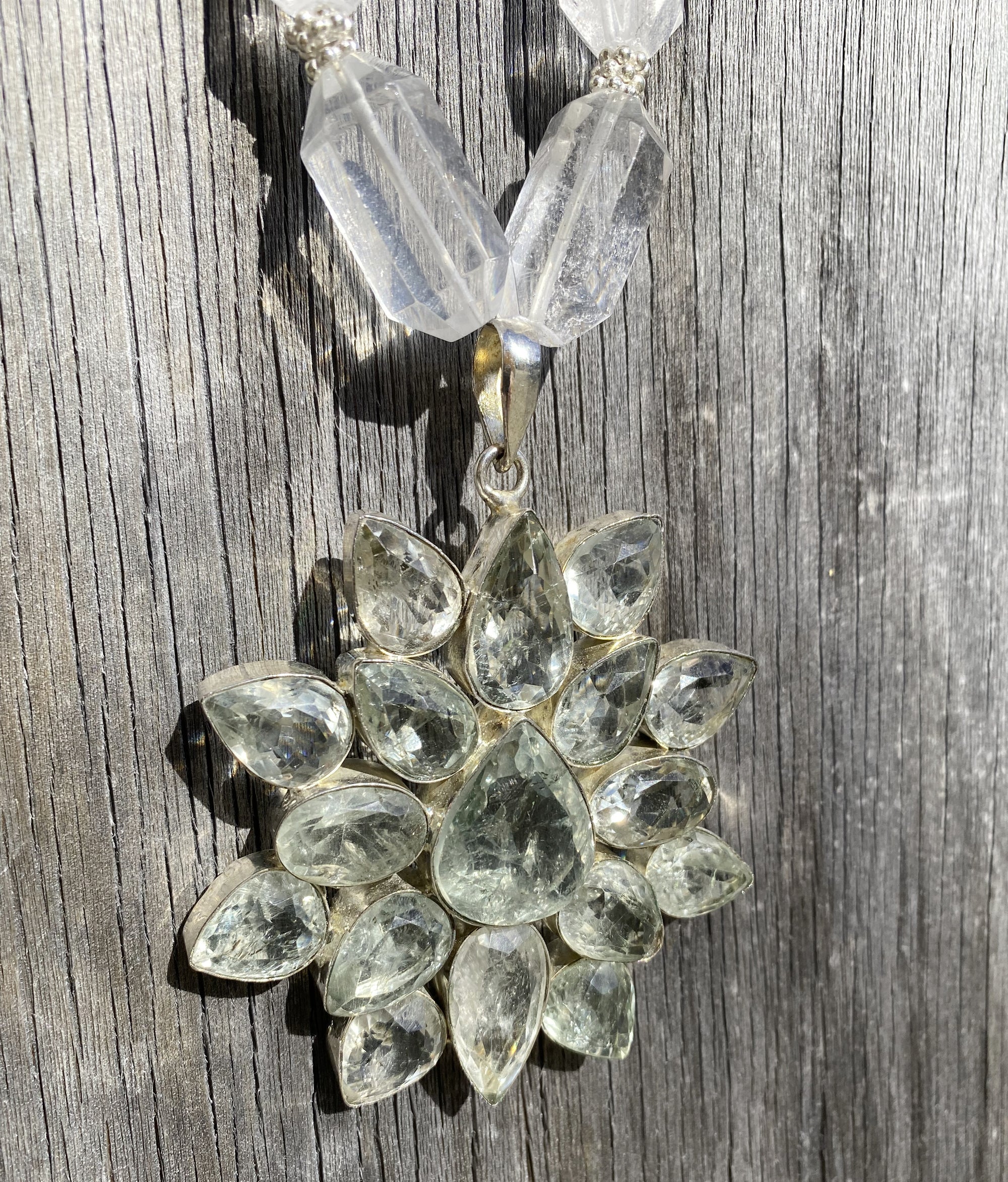 Green quartz star necklace by Jenny Dayco 8