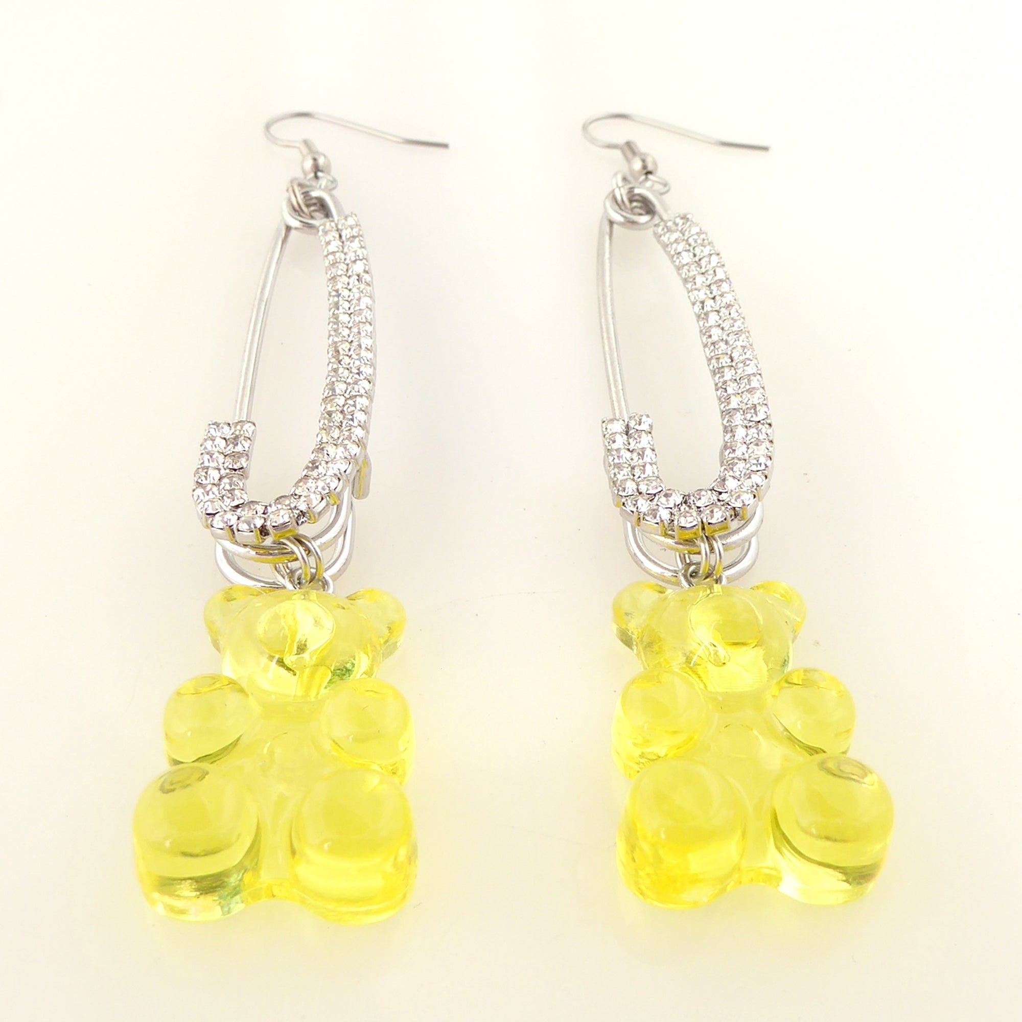 Yellow gummy bear earrings by Jenny Dayco 3