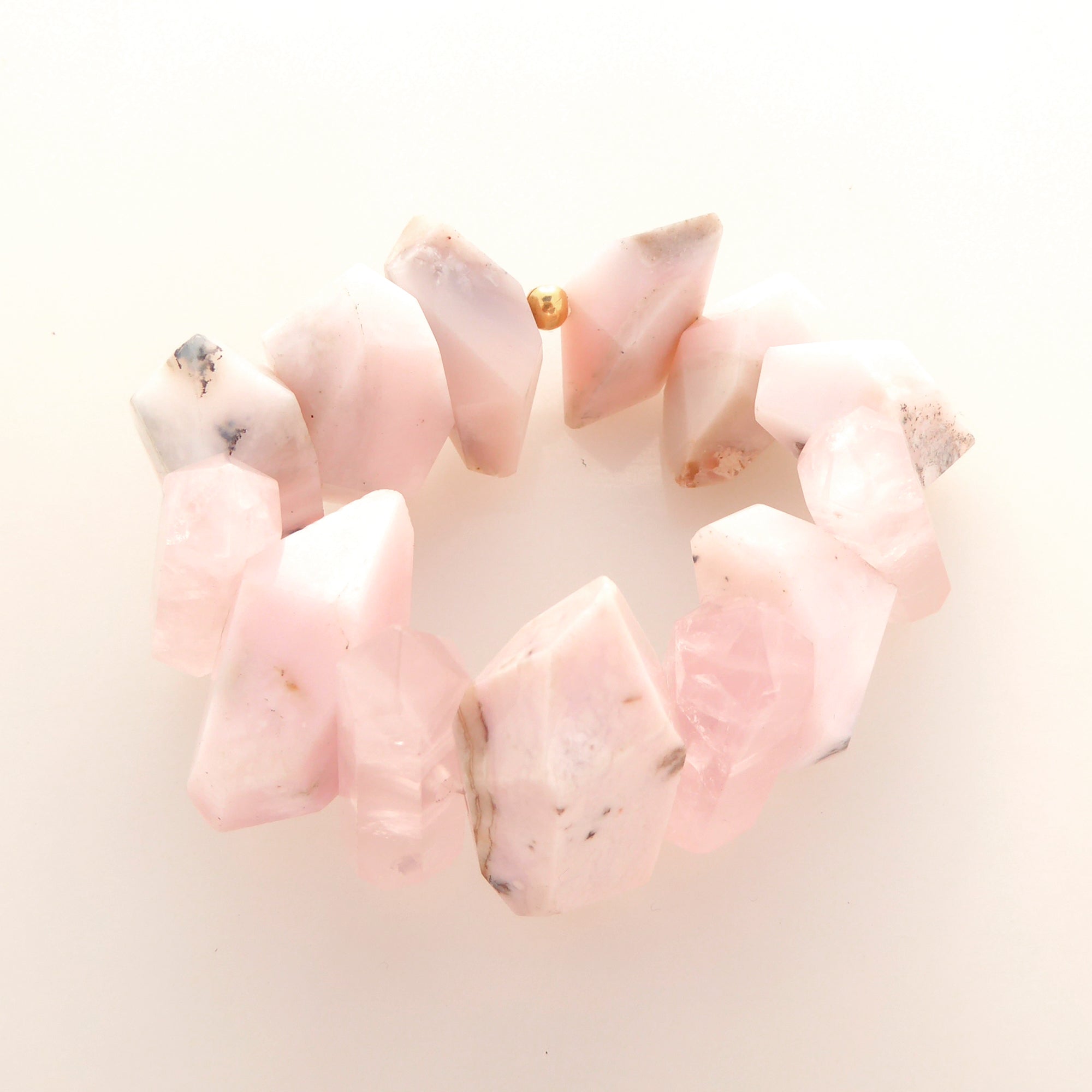 Akala pink opal and rose quartz bracelet by Jenny Dayco 3