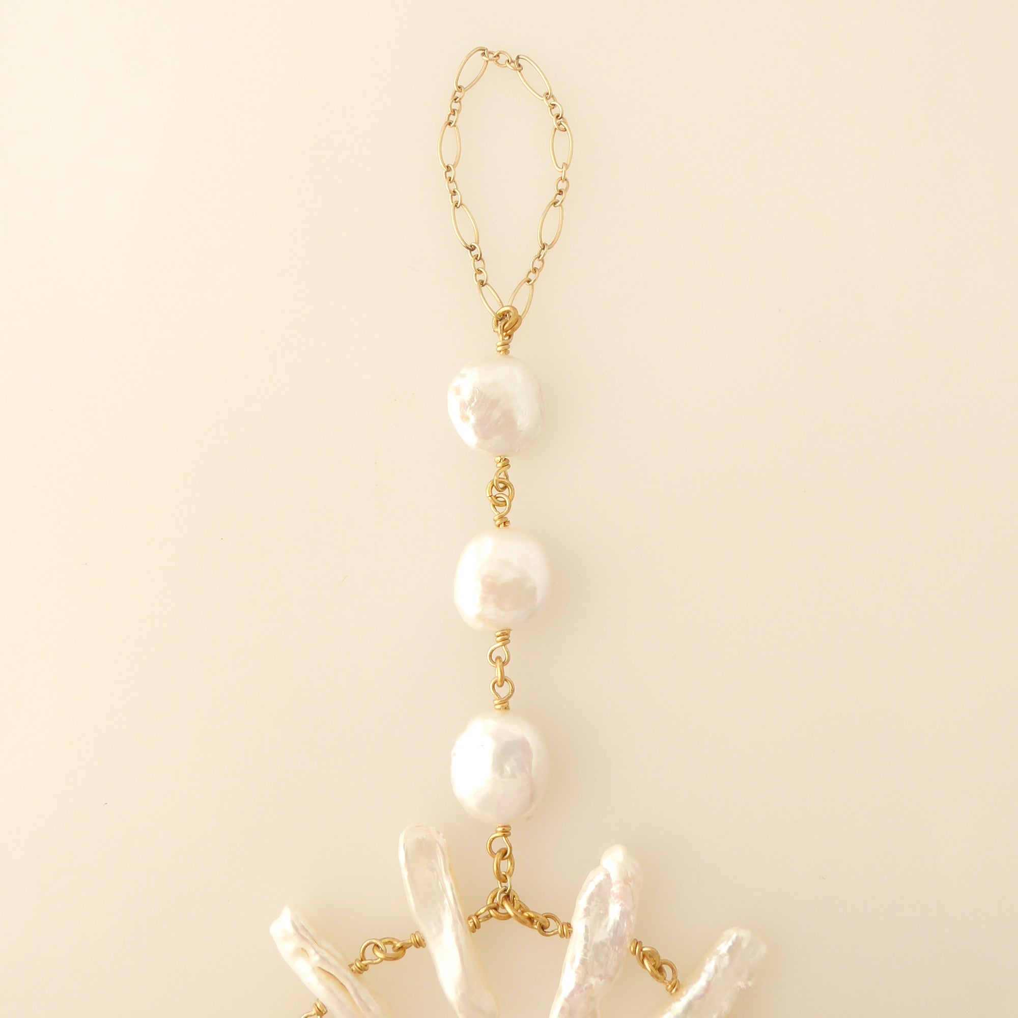Freshwater pearl hand piece by Jenny Dayco 5