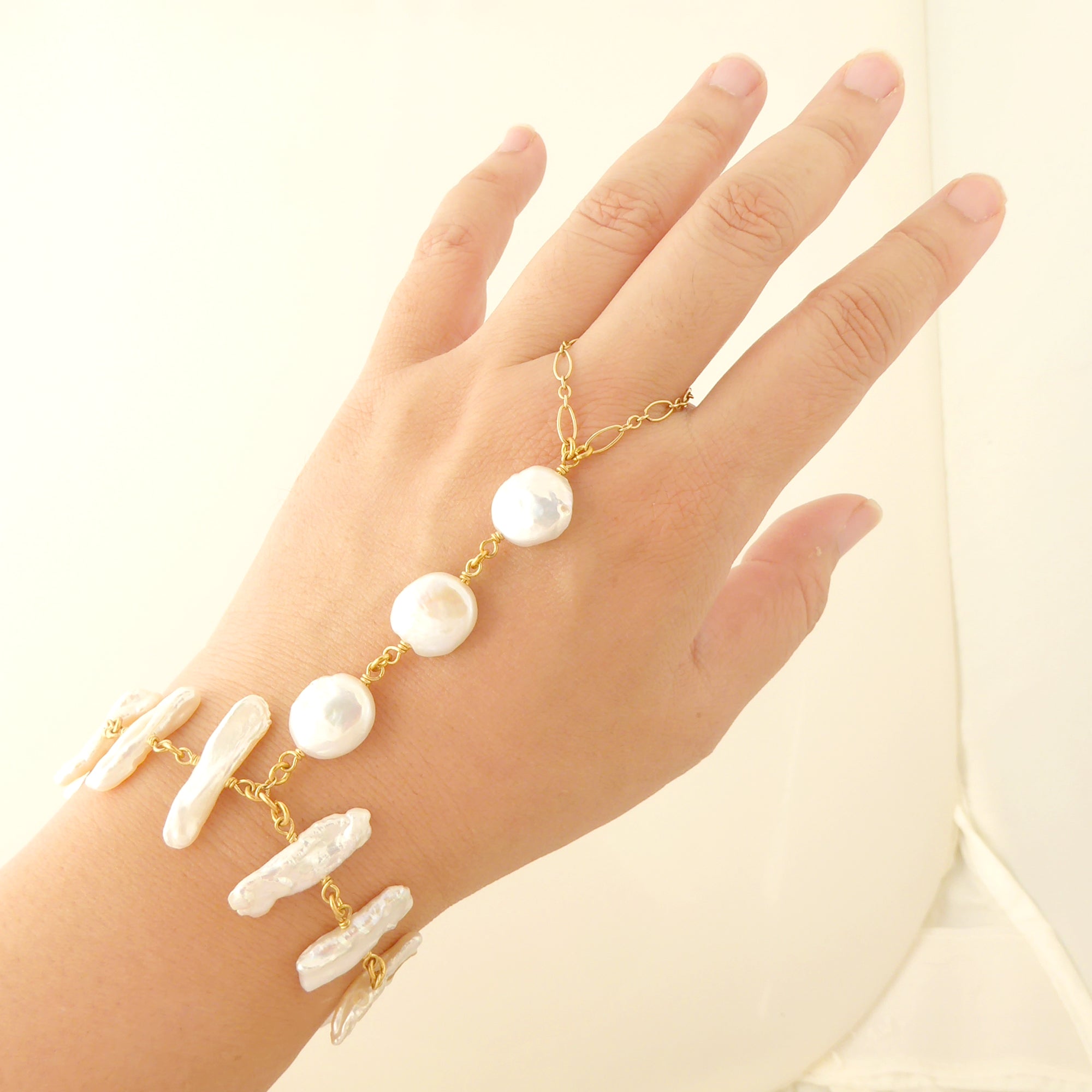 Freshwater pearl hand piece by Jenny Dayco 6