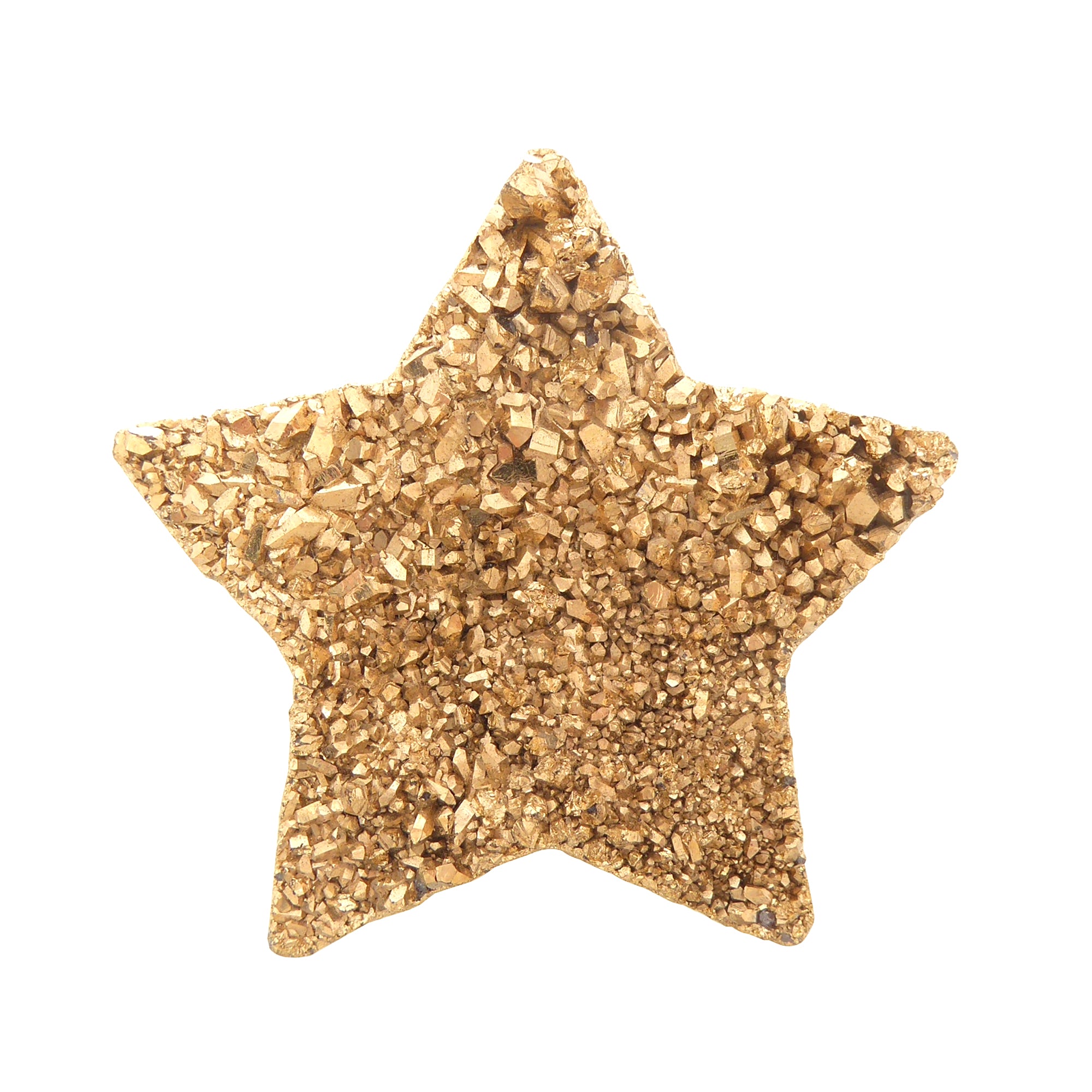 Gold druzy star ring by Jenny Dayco 1