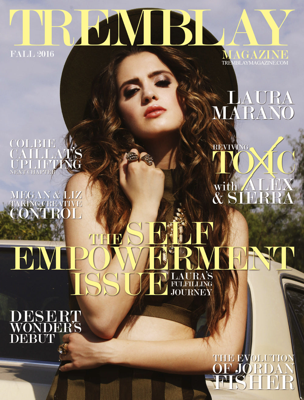 Laura Marano in Tremblay magazine wearing Jenny Dayco rings and necklace 1