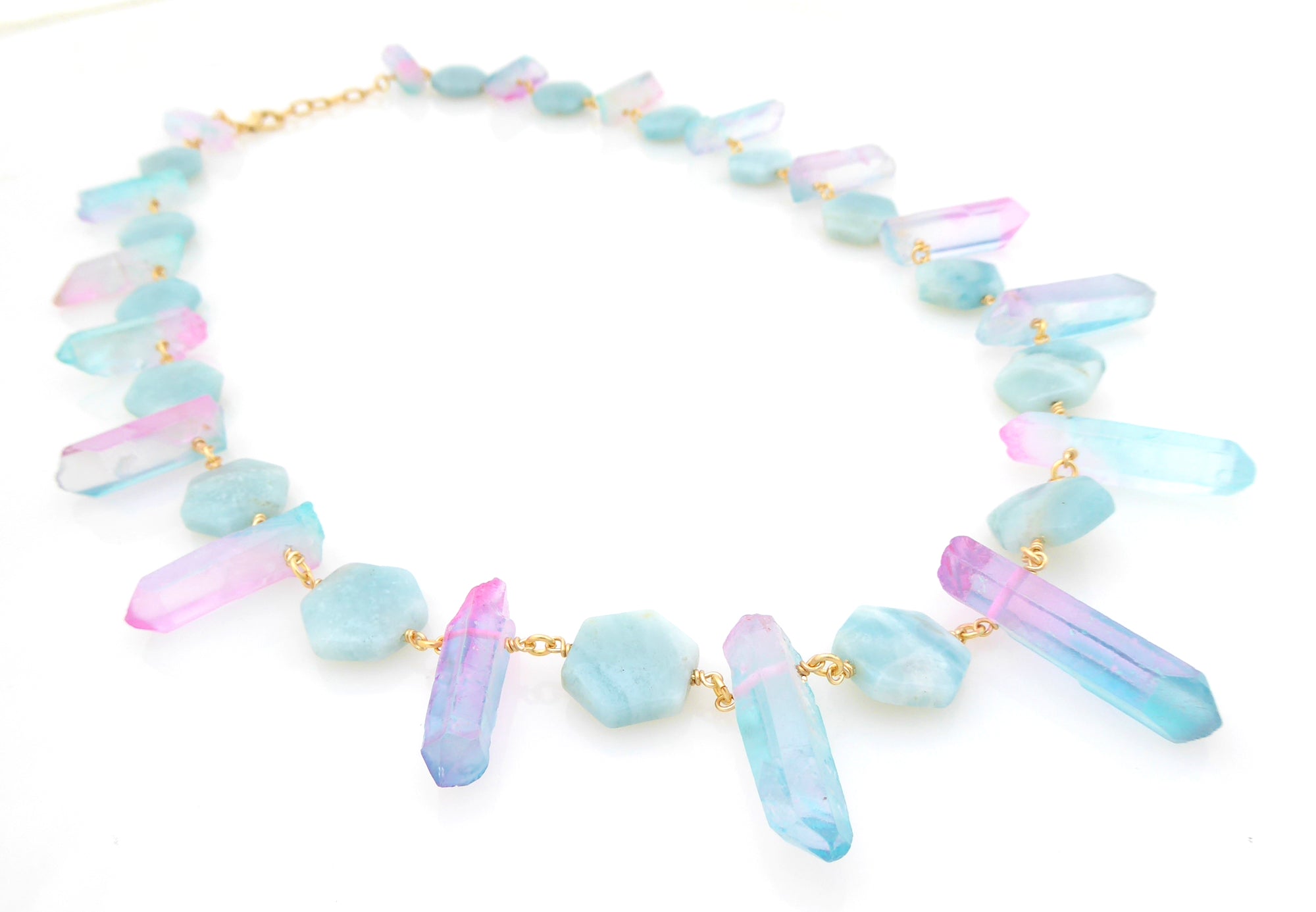 Pastel crystal necklace by Jenny Dayco 2