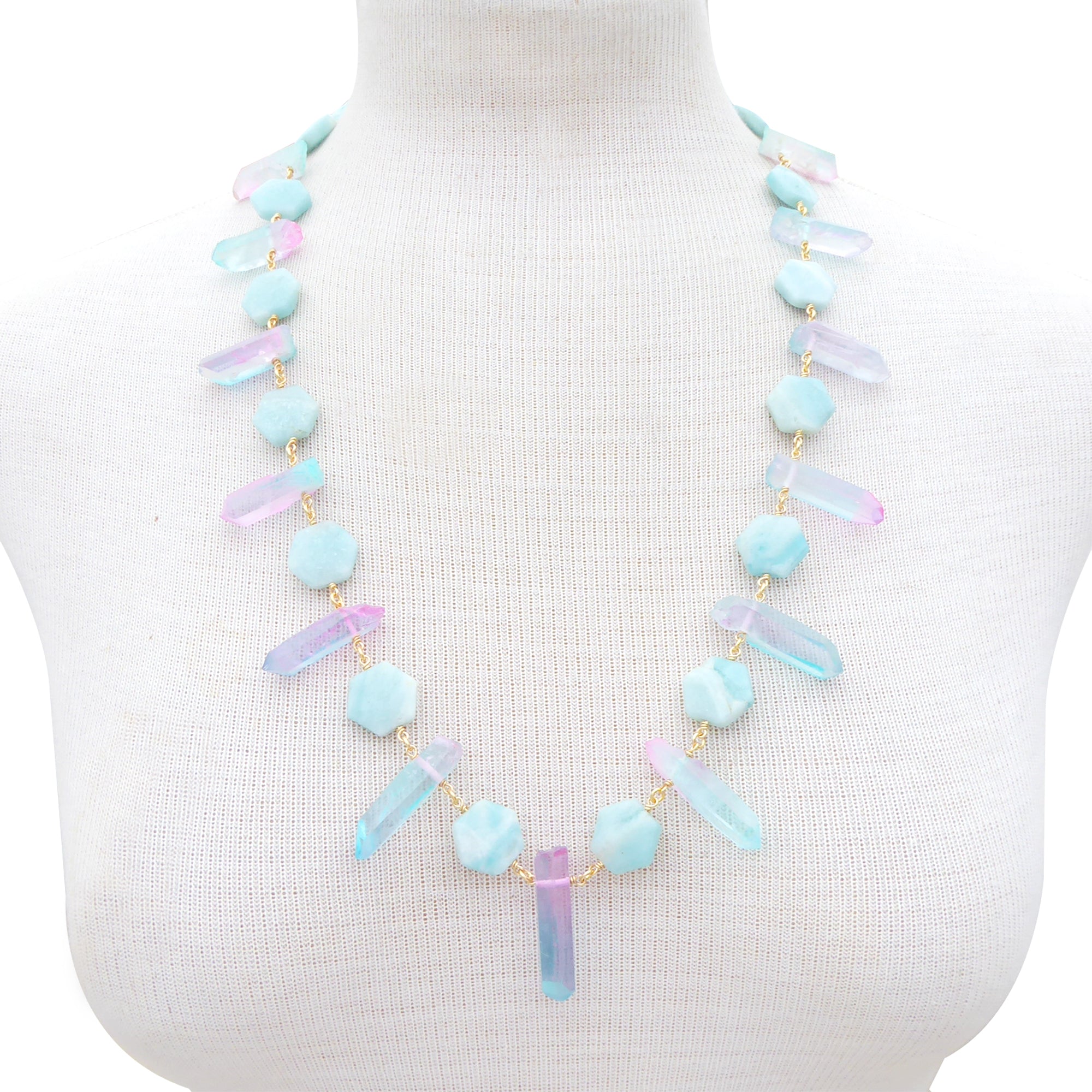 Pastel crystal necklace by Jenny Dayco 7