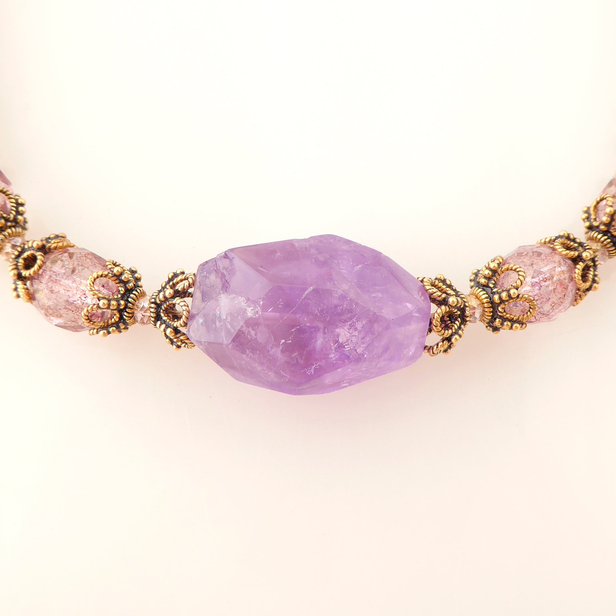 Amethyst rococo necklace by Jenny Dayco 4