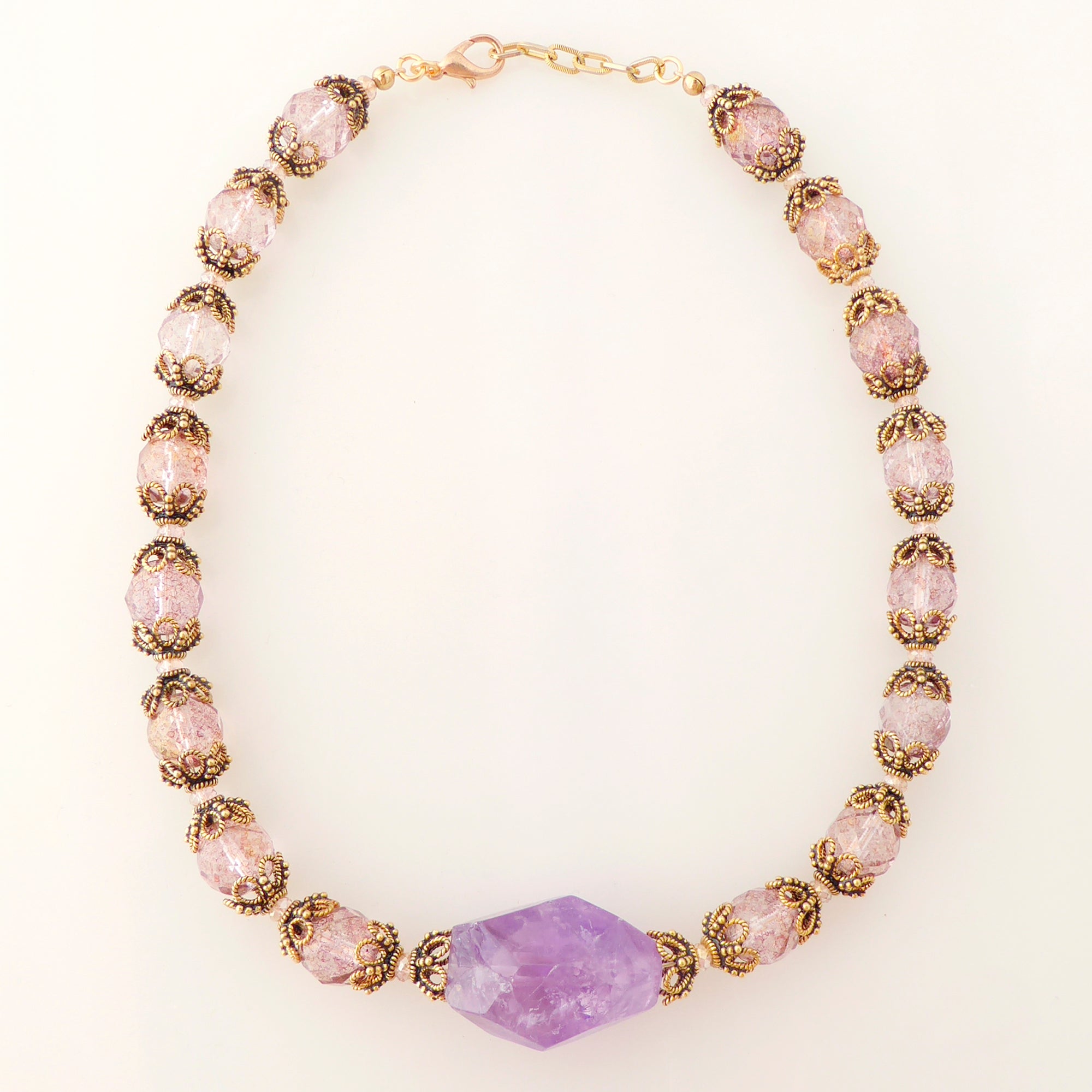 Amethyst rococo necklace by Jenny Dayco 6