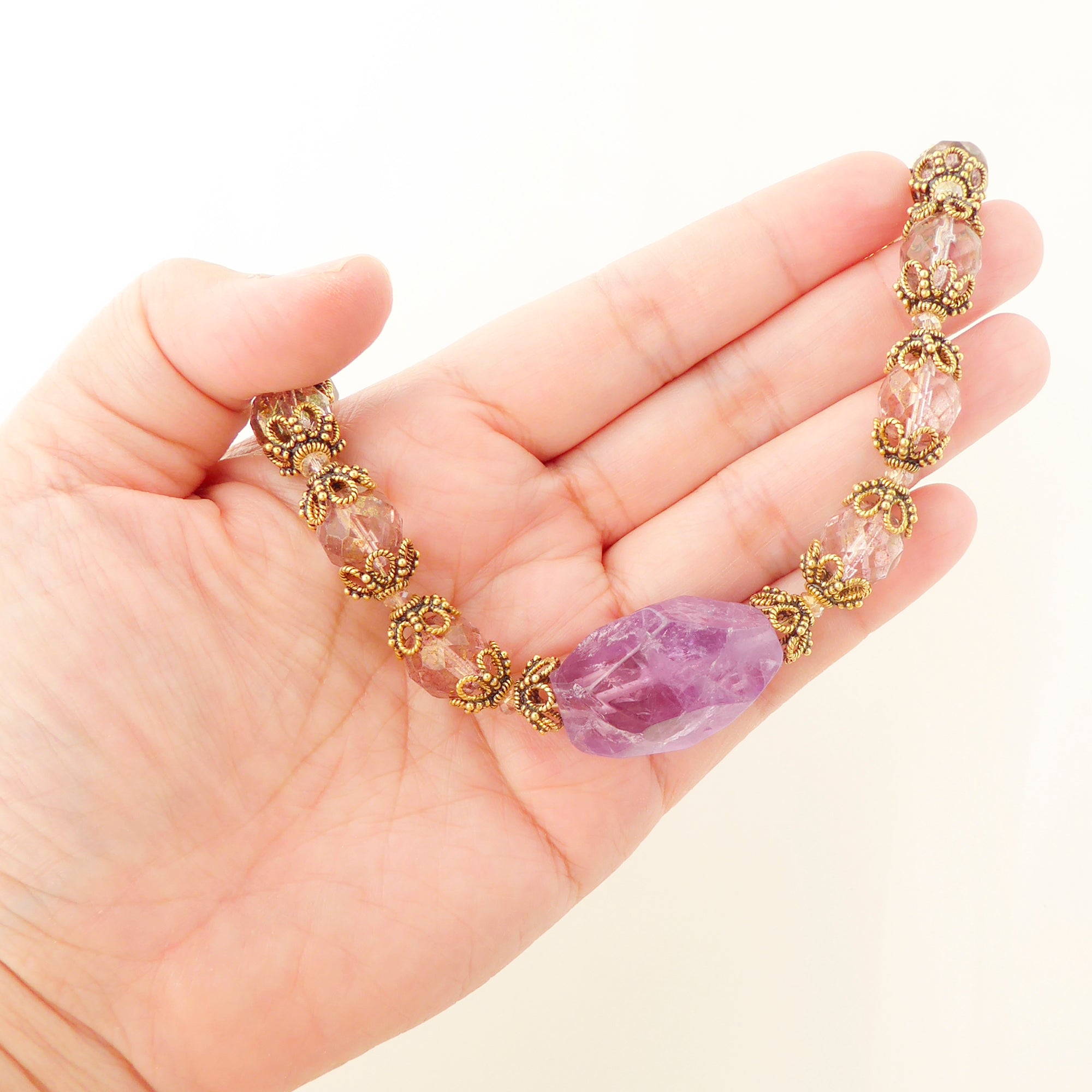 Amethyst rococo necklace by Jenny Dayco 7