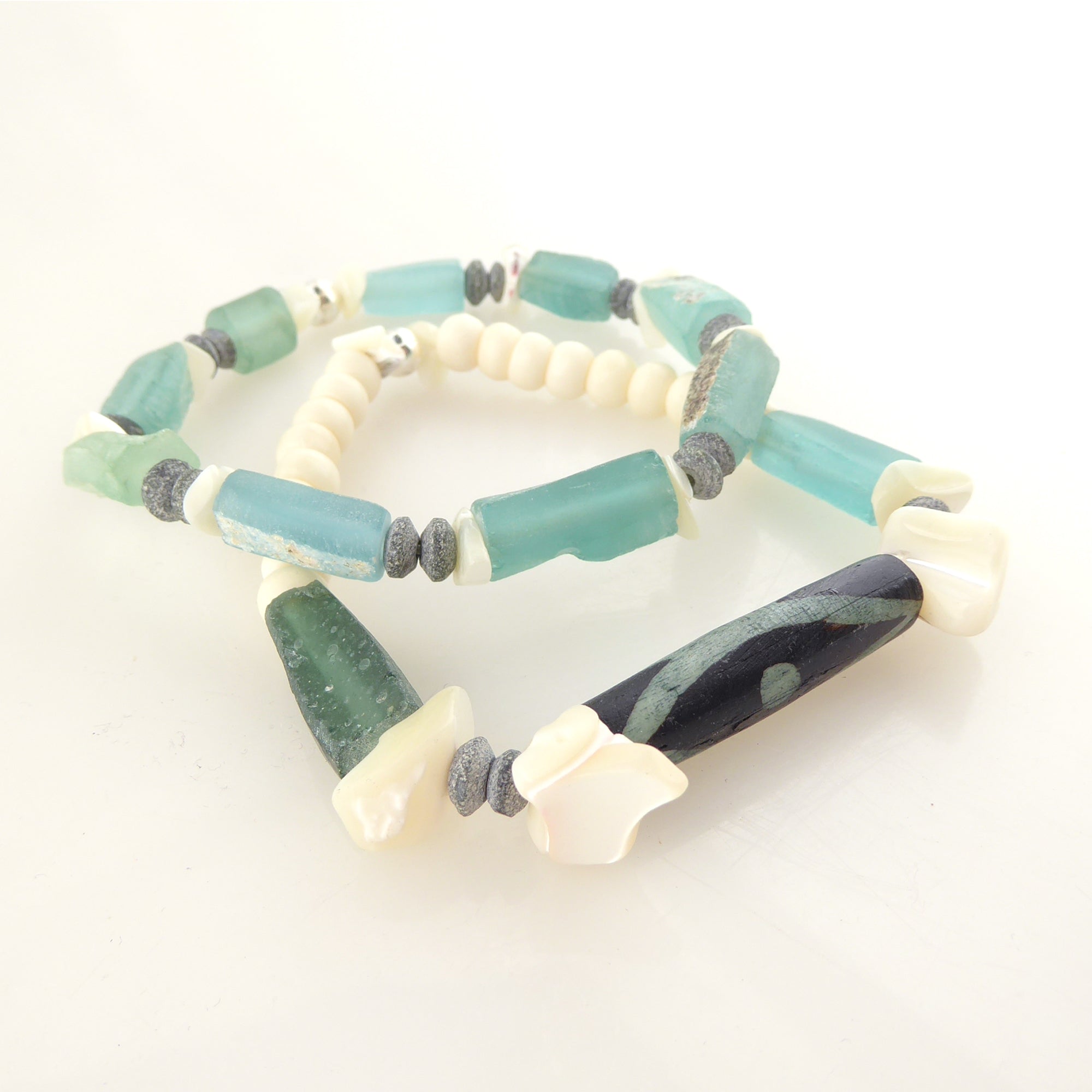 Antique roman glass bracelet by Jenny Dayco 2