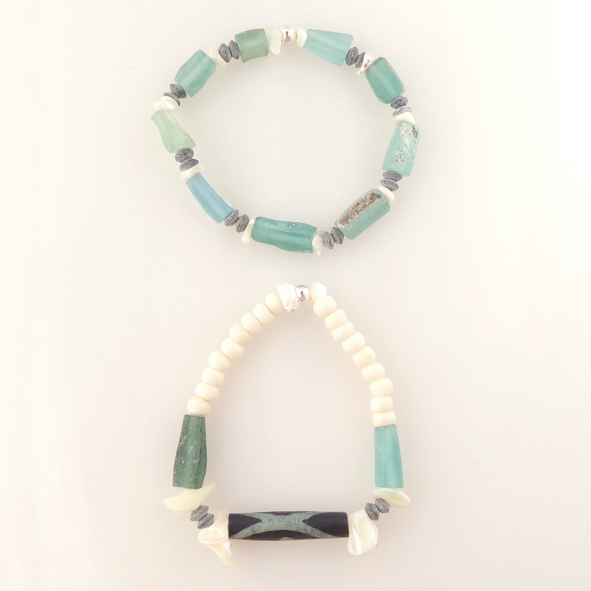 Antique roman glass bracelet by Jenny Dayco 4