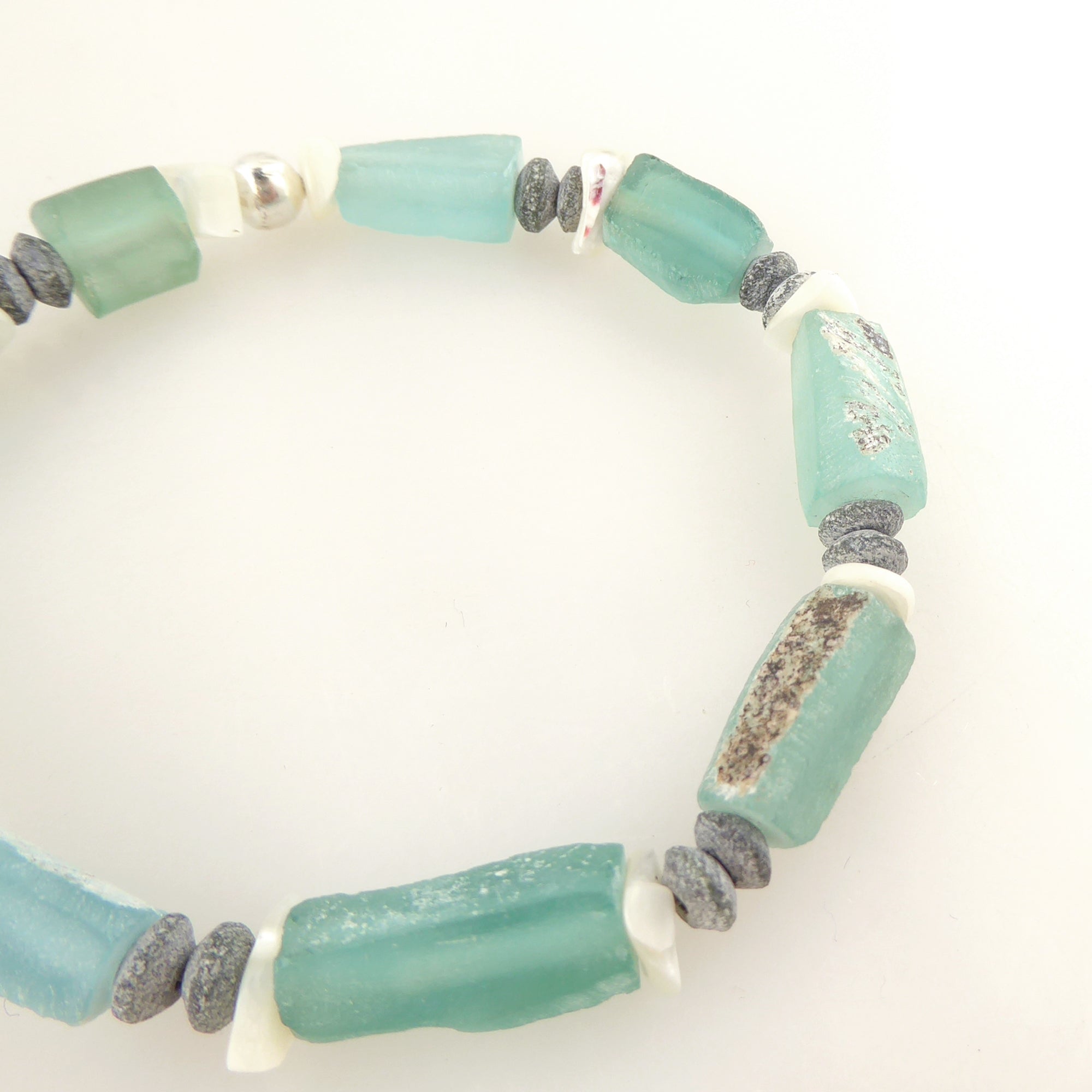 Antique roman glass bracelet by Jenny Dayco 5