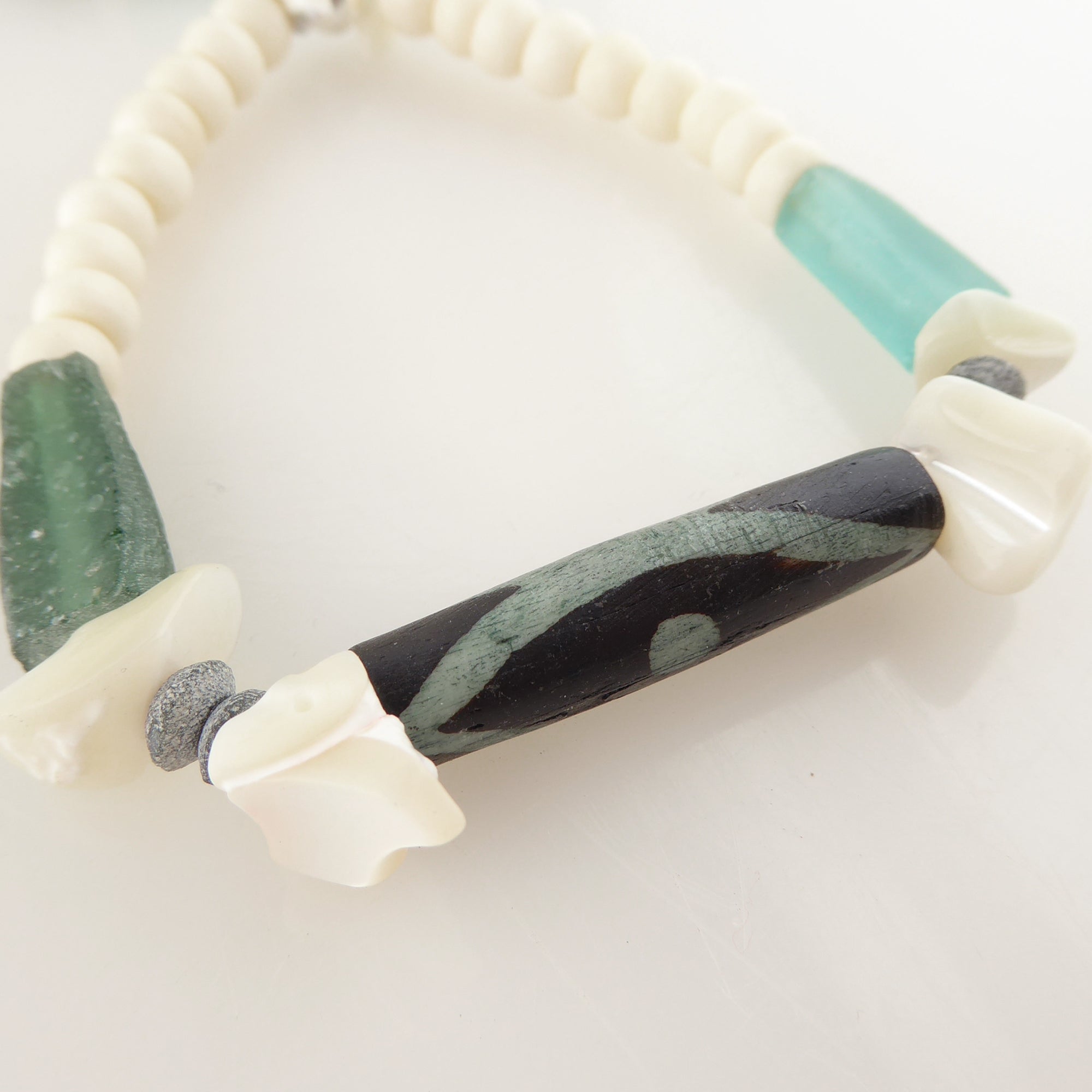 Antique roman glass bracelet by Jenny Dayco 6