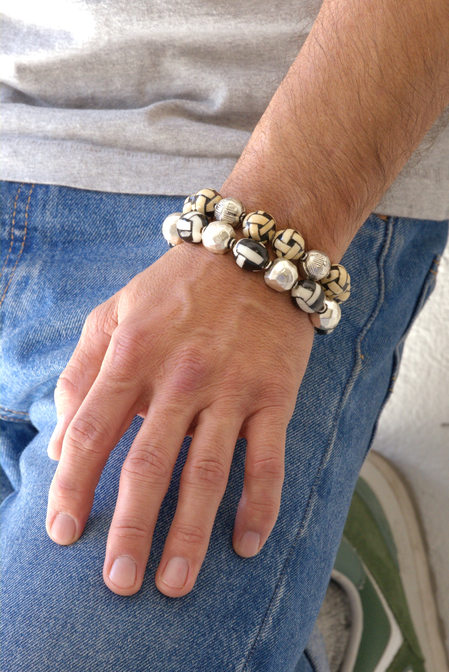 Basketweave enamel bracelets by Jenny Dayco 8