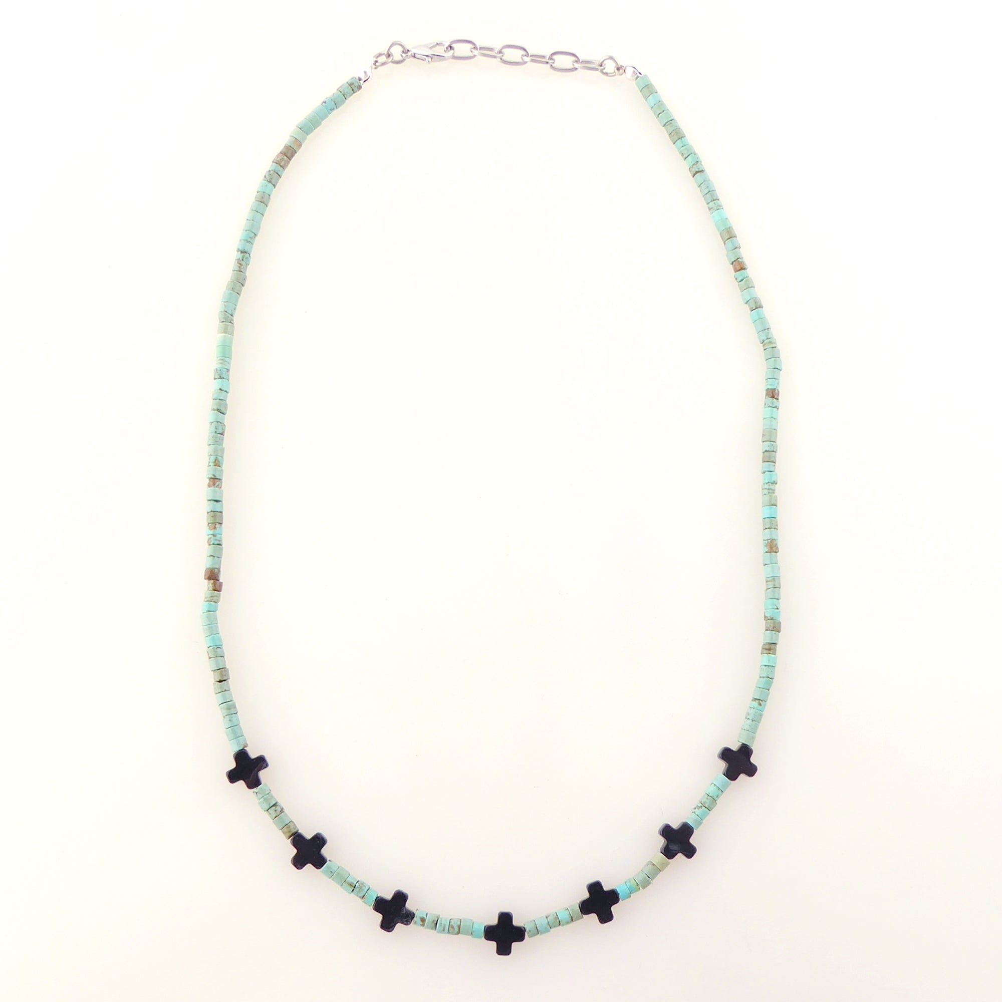 Black mini cross necklace by Jenny Dayco 5