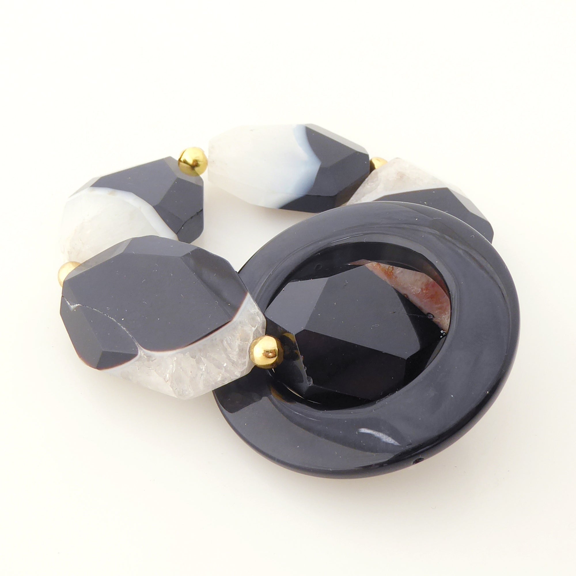 Black onyx donut bracelet by Jenny Dayco 2