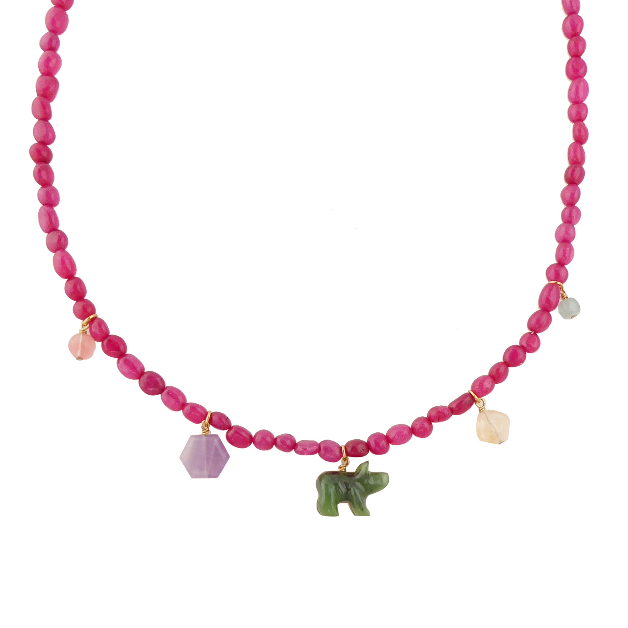 Candy stone necklace by Jenny Dayco 1