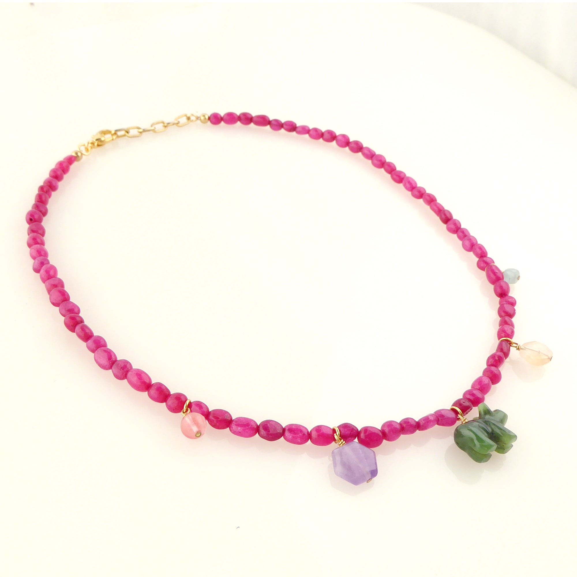 Candy stone necklace by Jenny Dayco 2