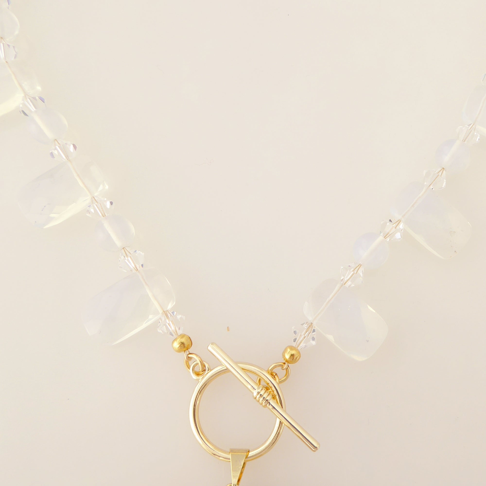    Dove gray agate slice necklace by Jenny Dayco 4