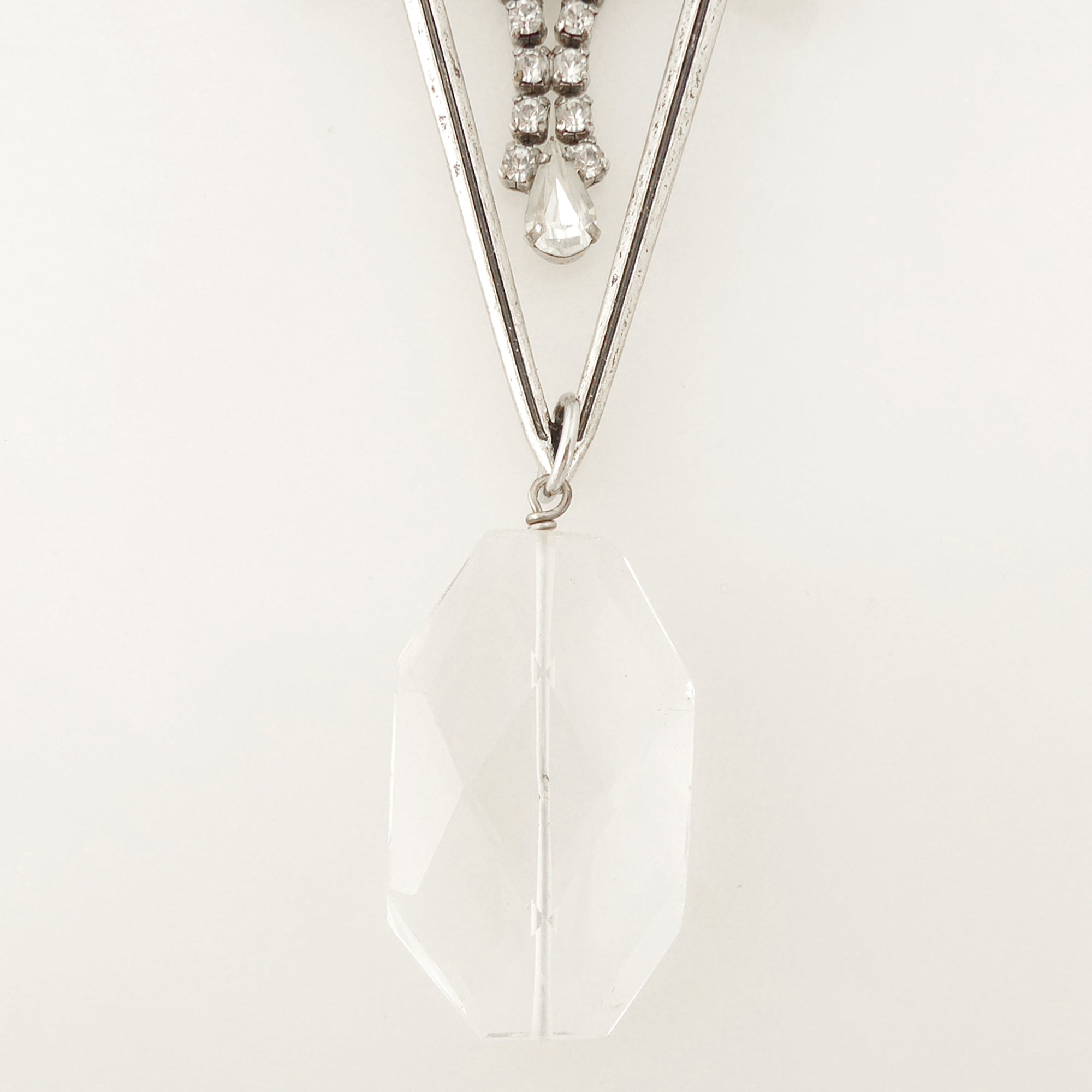 Dual sword quartz necklace by Jenny Dayco 4