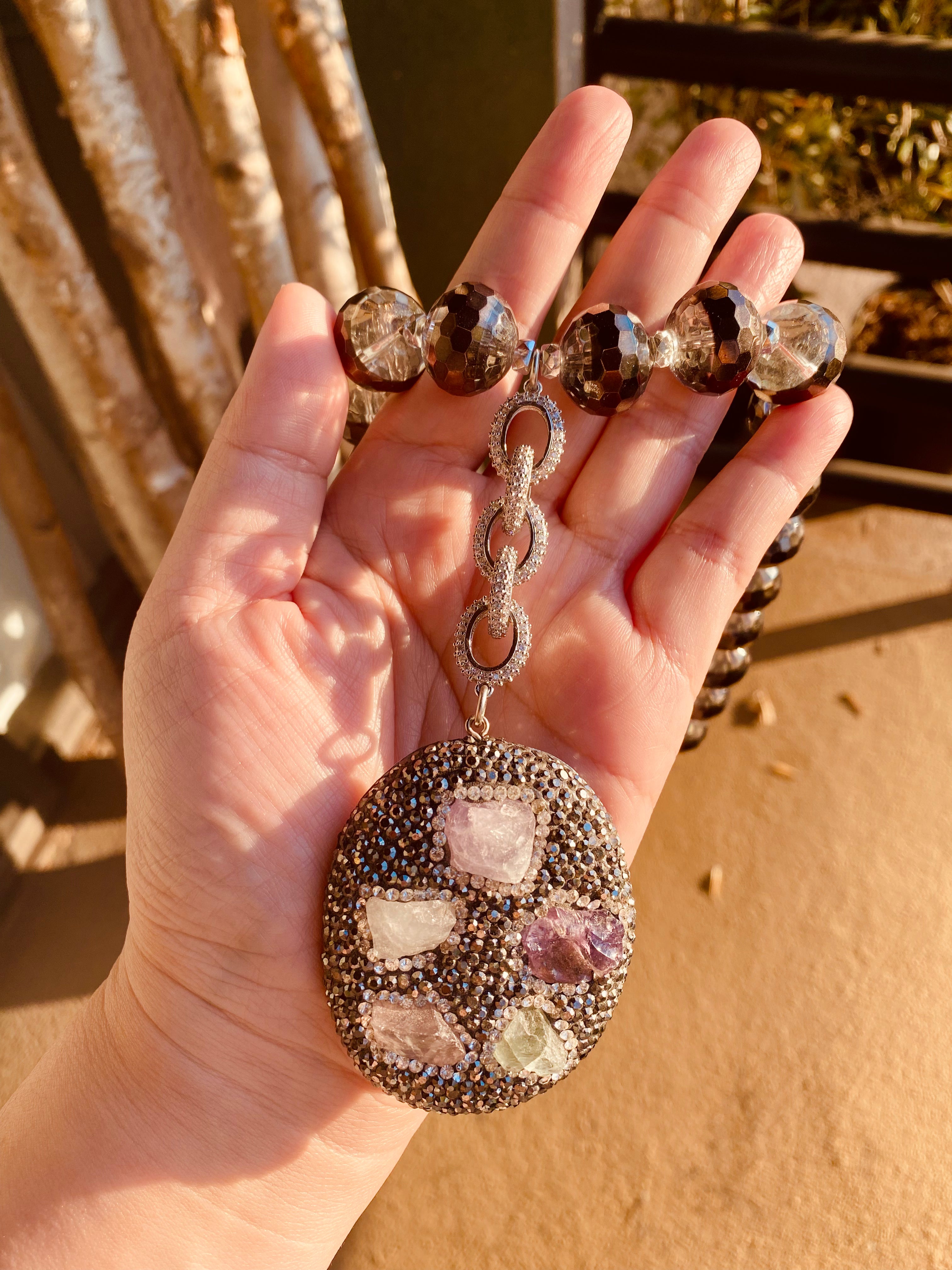 Gauntlet stone necklace by Jenny Dayco 7