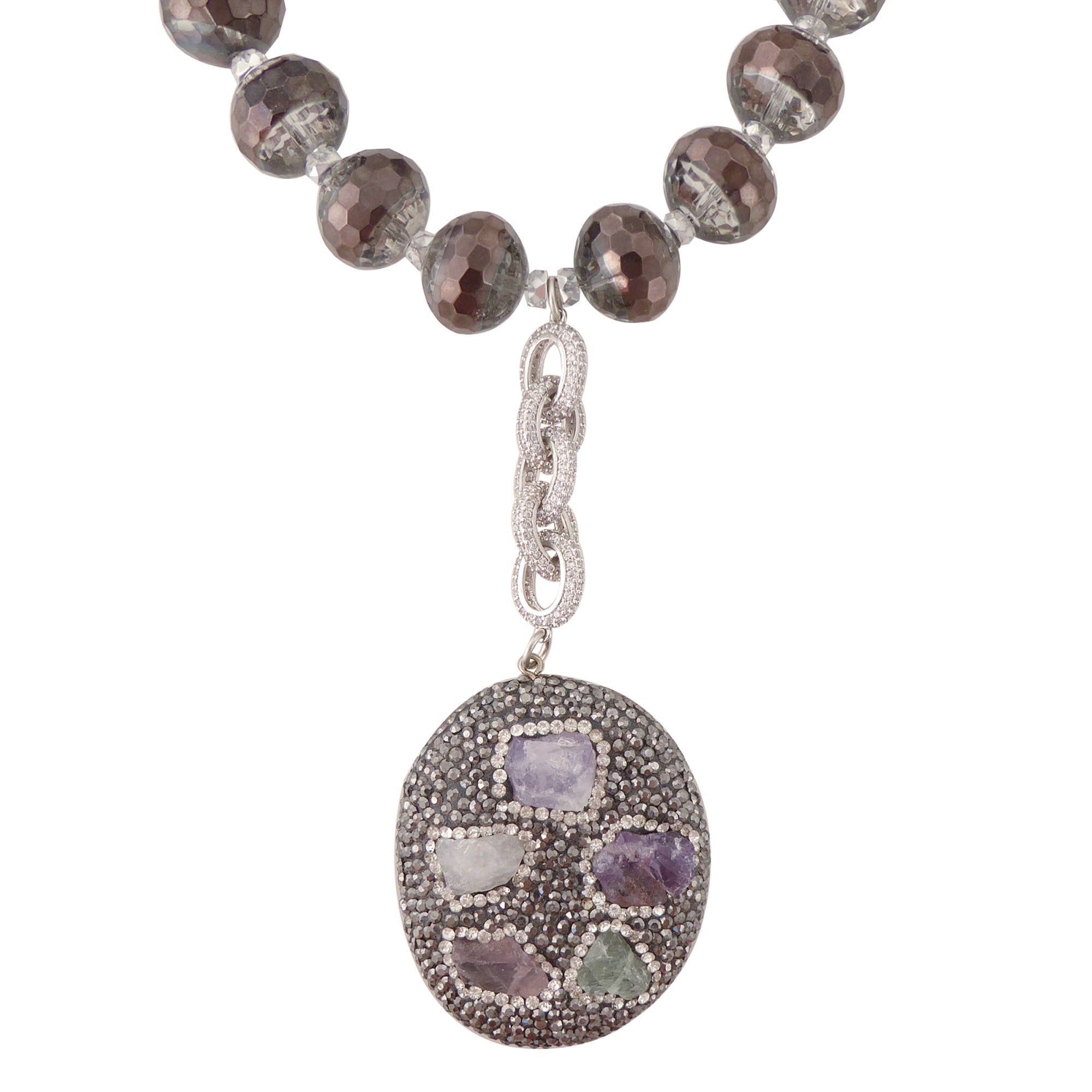 Gauntlet stone necklace by Jenny Dayco 1
