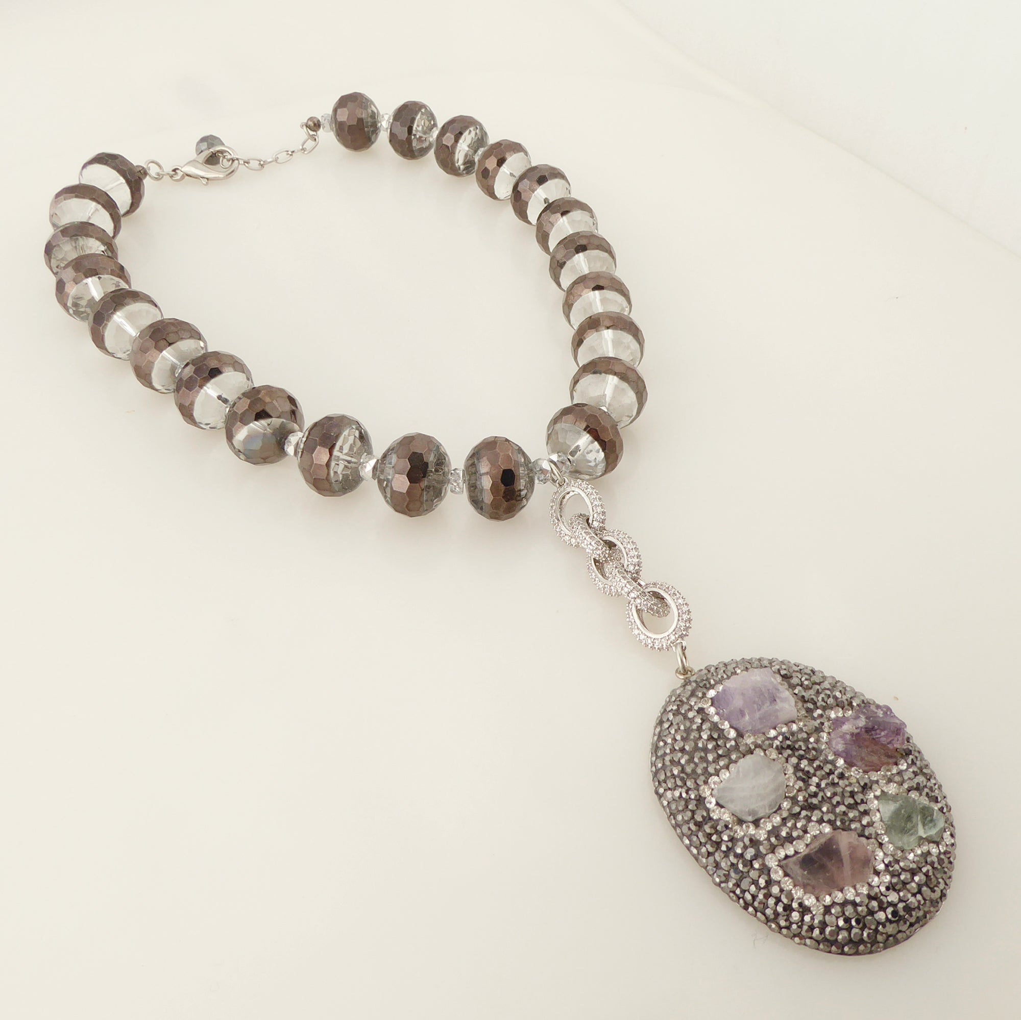 Gauntlet stone necklace by Jenny Dayco 2