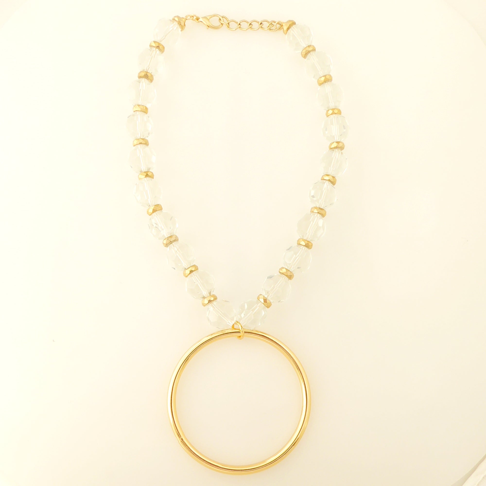 Golden circle necklace by Jenny Dayco 5