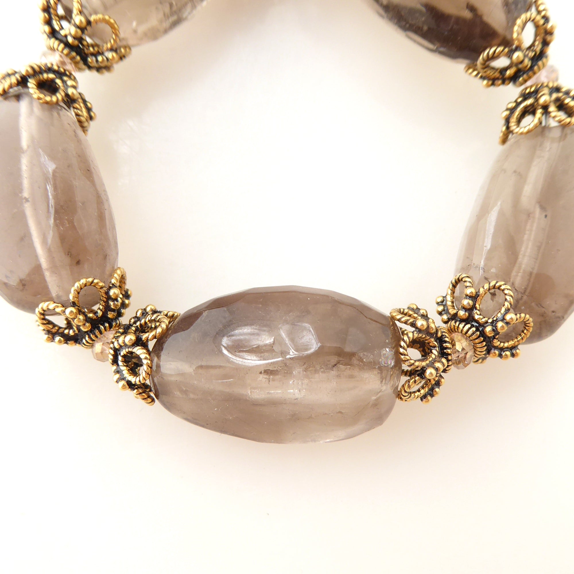 Greige quartz nugget bracelet by Jenny Dayco 4