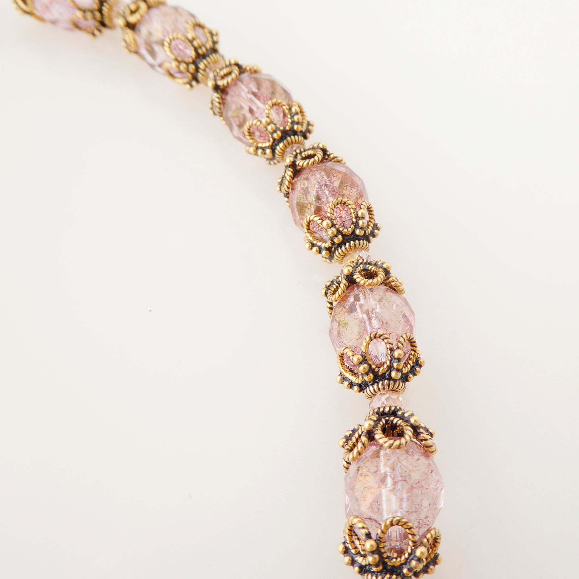 Greige quartz rococo necklace by Jenny Dayco 5