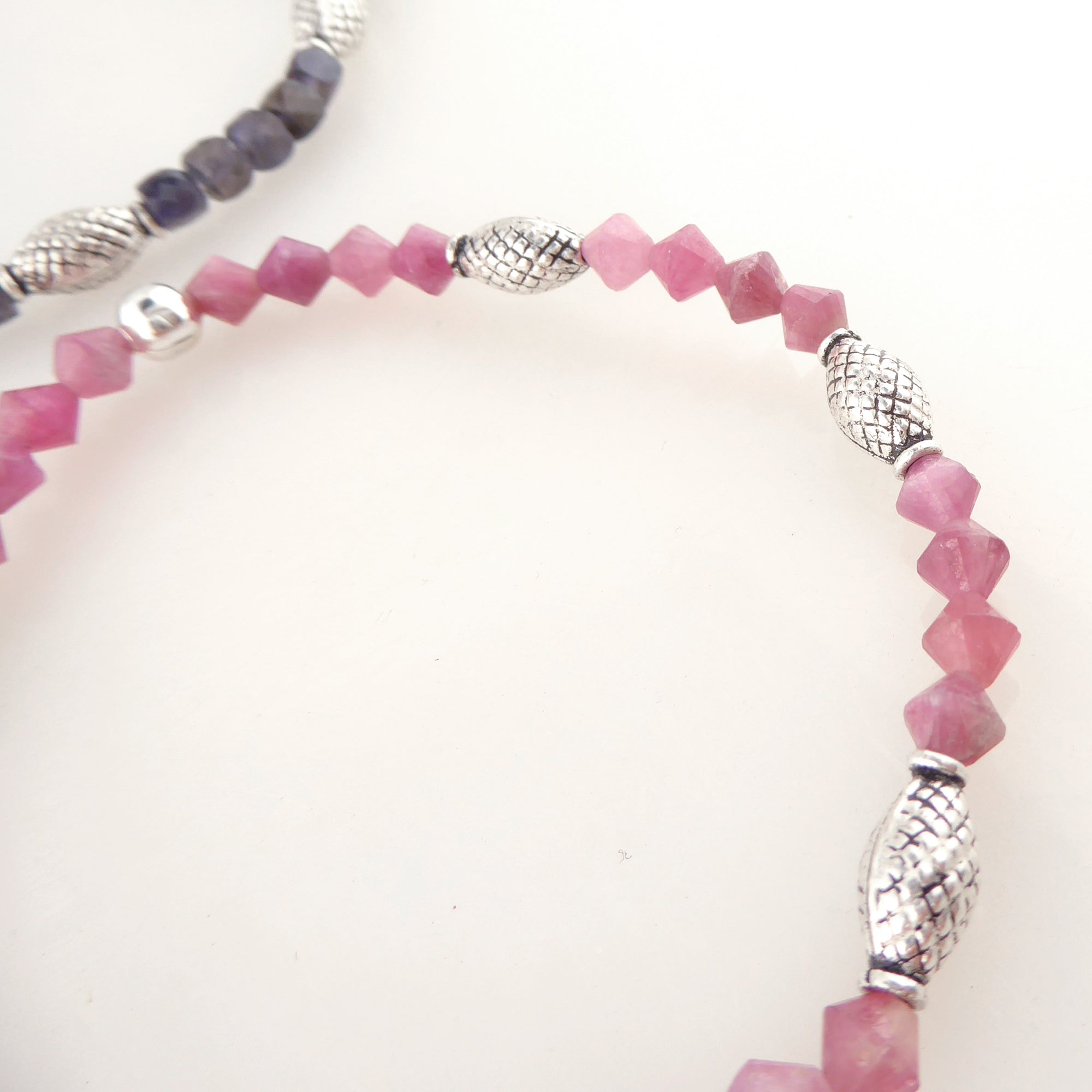 Iolite and pink tourmaline bracelet set by Jenny Dayco 6