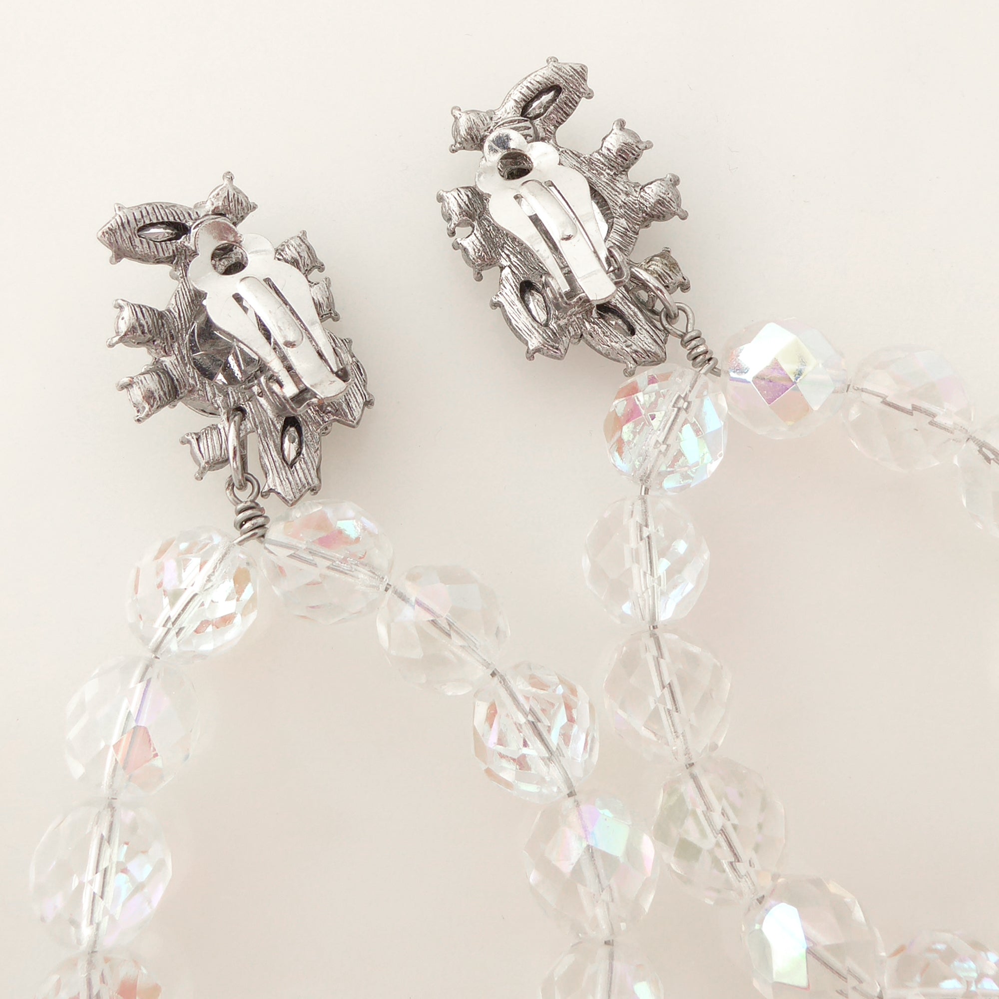Iridescent glass teardrop earrings by Jenny Dayco 4