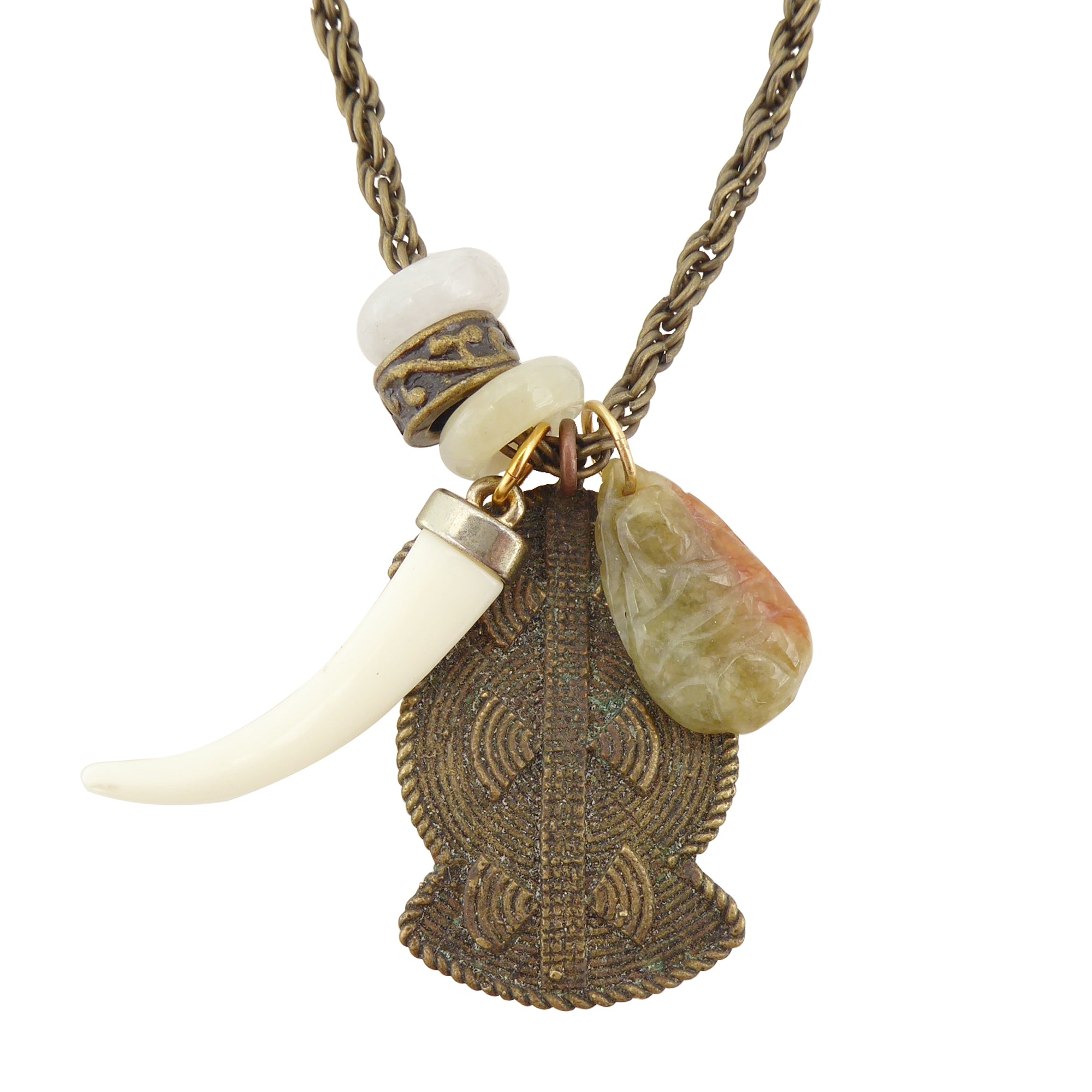 Jade buddha necklace by Jenny Dayco 1