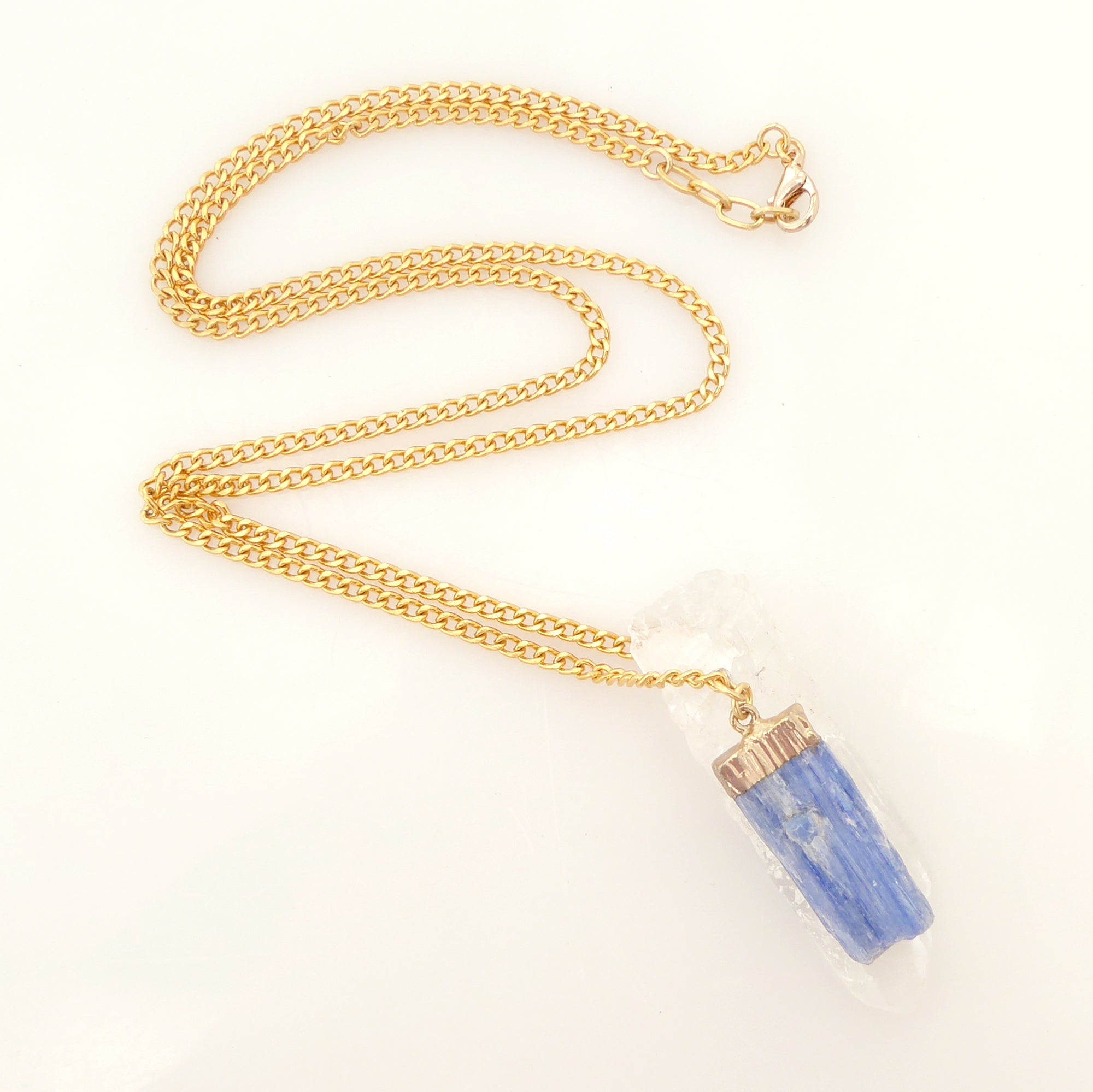 Kyanite and twin quartz necklace by Jenny Dayco 5