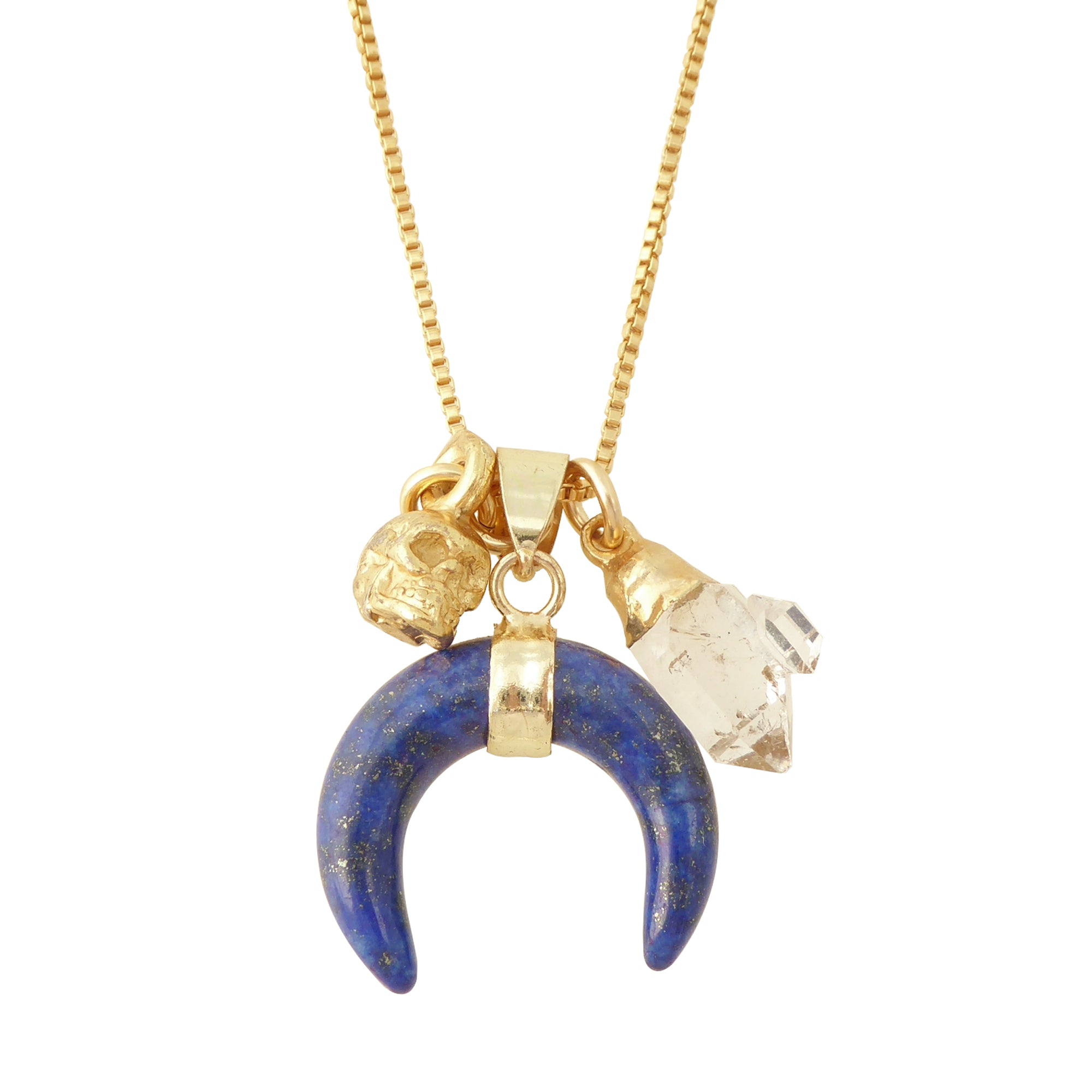 Lapis lazuli charm necklace by Jenny Dayco 1