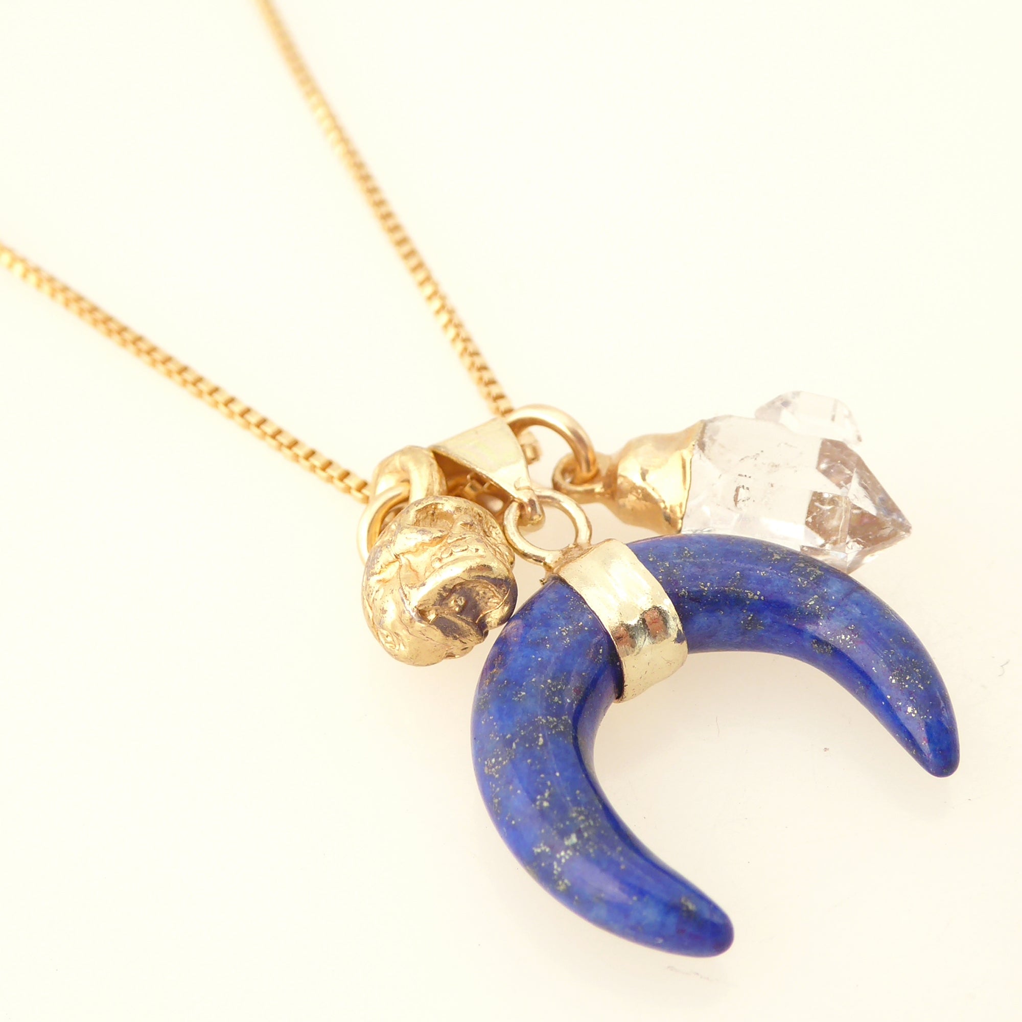 Lapis lazuli charm necklace by Jenny Dayco 2