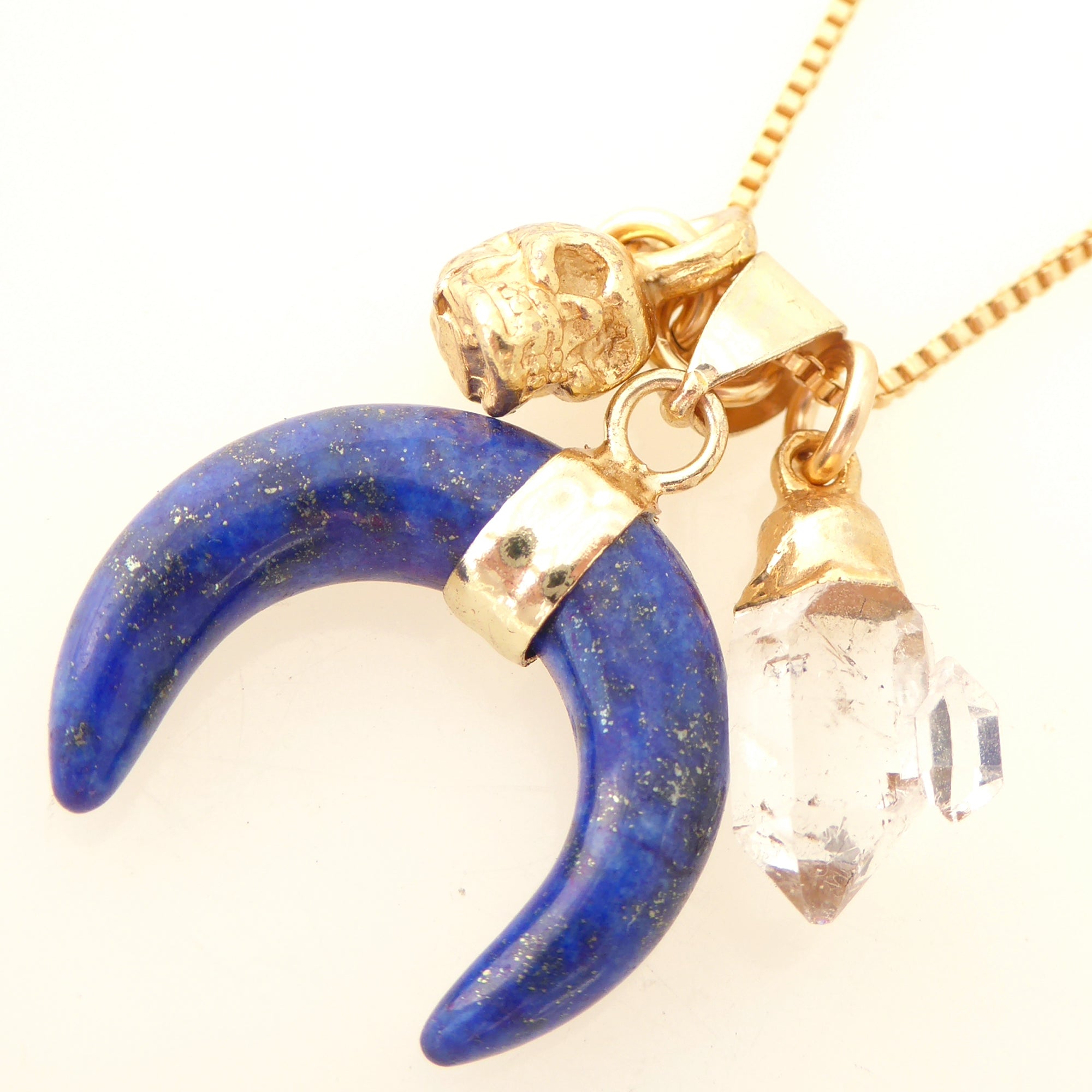 Lapis lazuli charm necklace by Jenny Dayco 4