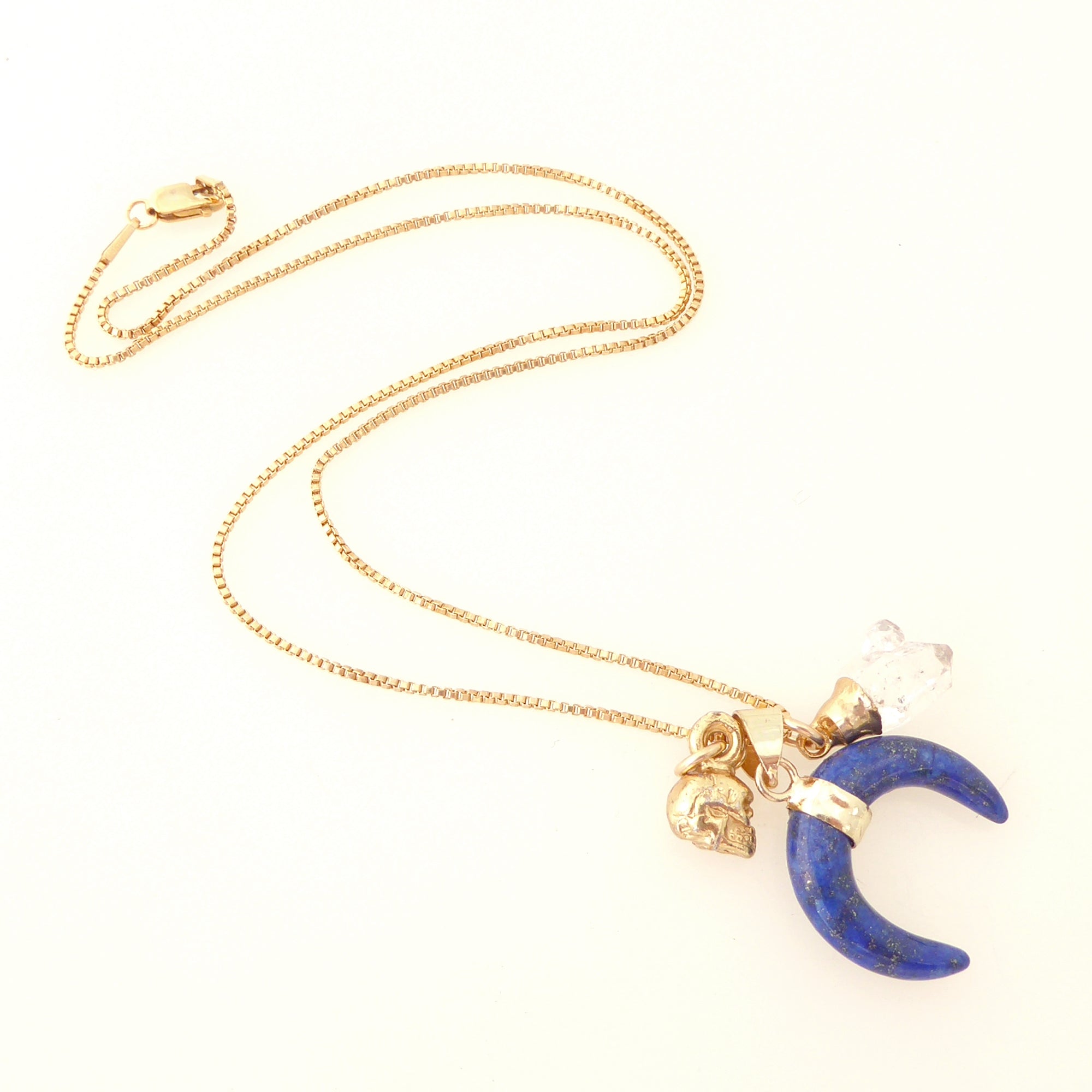 Lapis lazuli charm necklace by Jenny Dayco 5