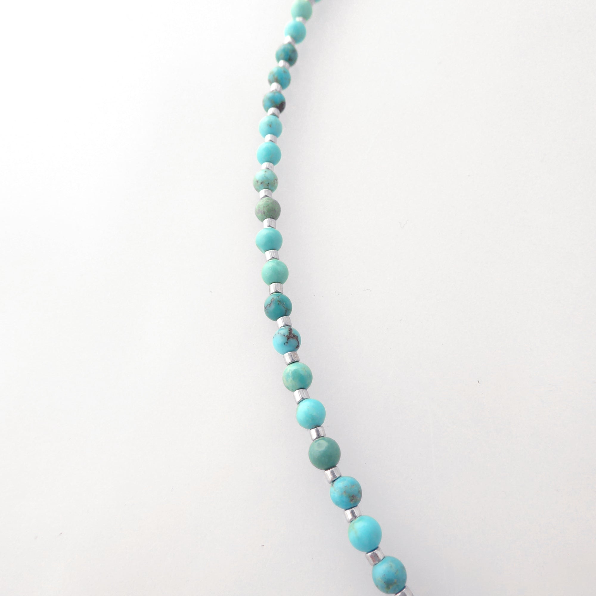 Mini turquoise and coral pendant necklace by Jenny Dayco 6