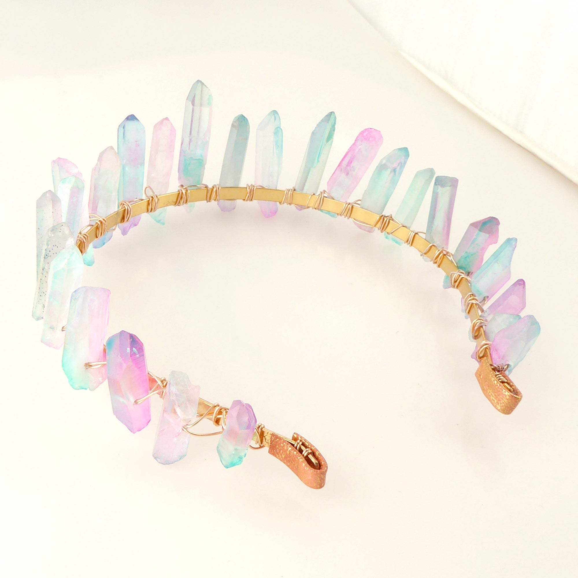 Pastel crystal headband by Jenny Dayco 2