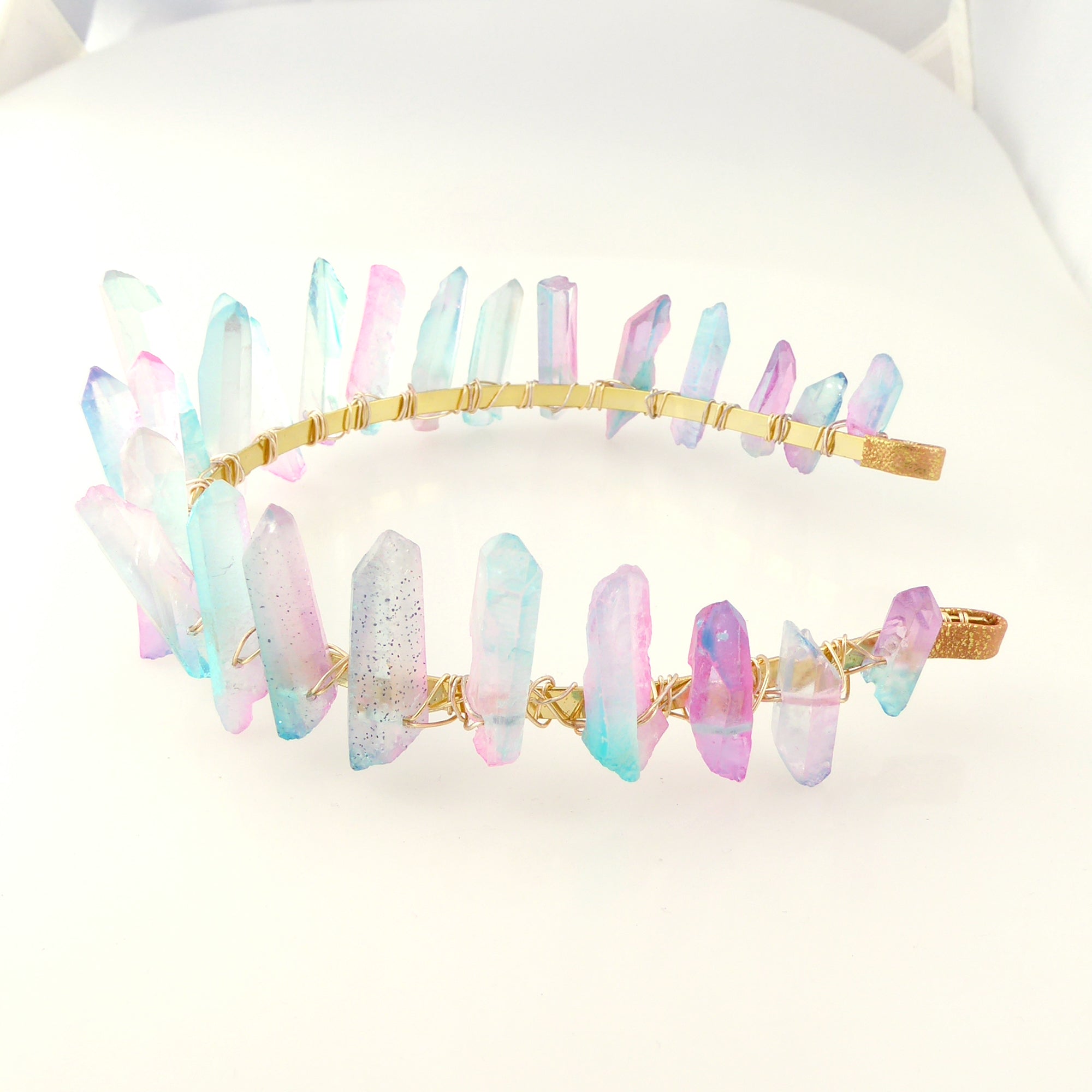 Pastel crystal headband by Jenny Dayco 4