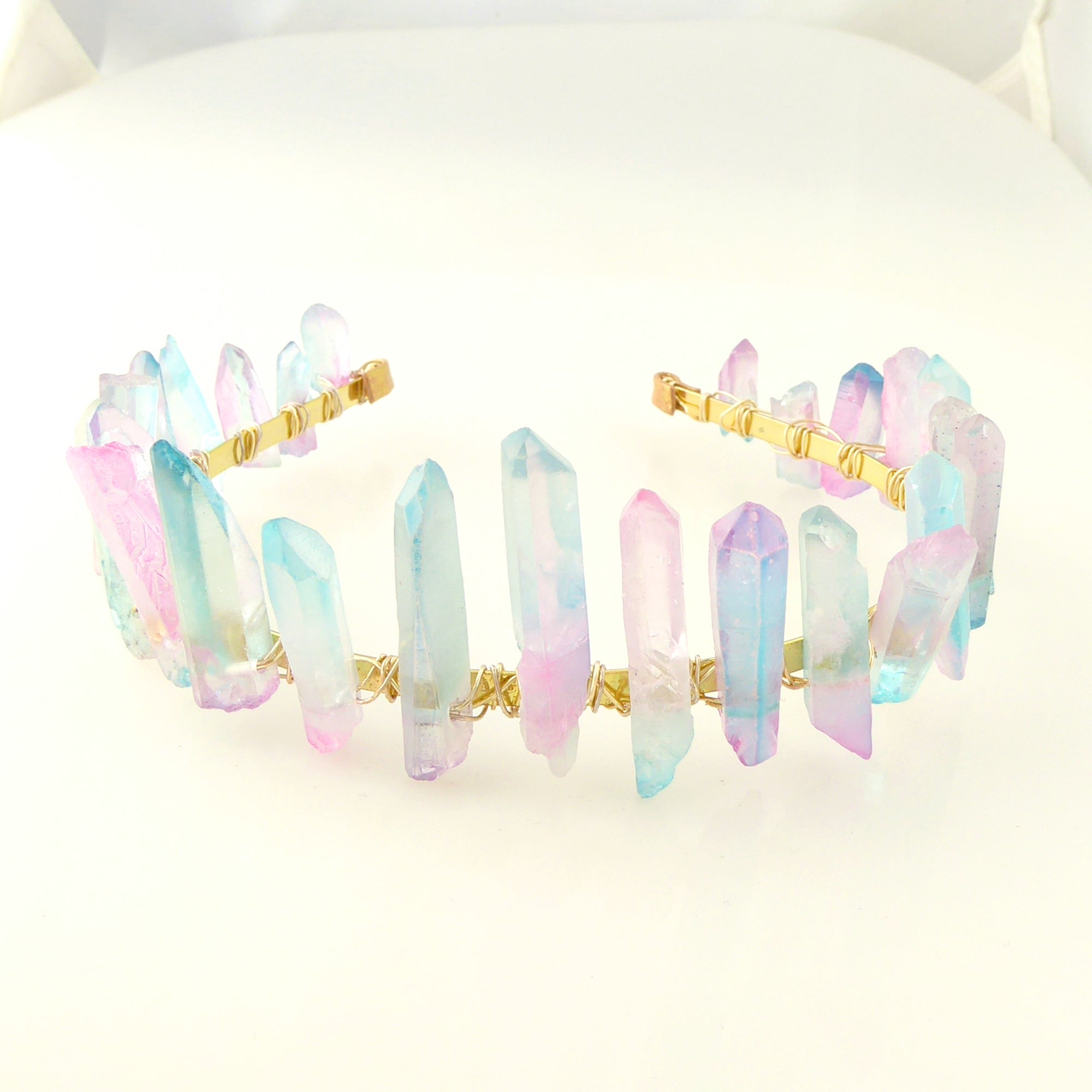 Pastel crystal headband by Jenny Dayco 5