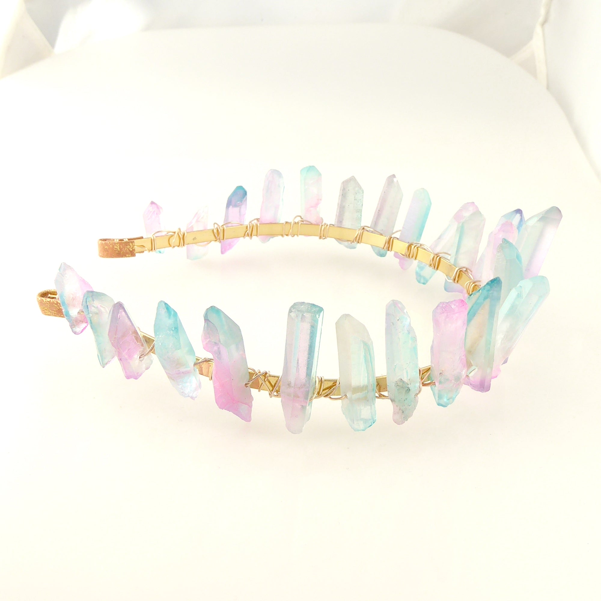 Pastel crystal headband by Jenny Dayco 6