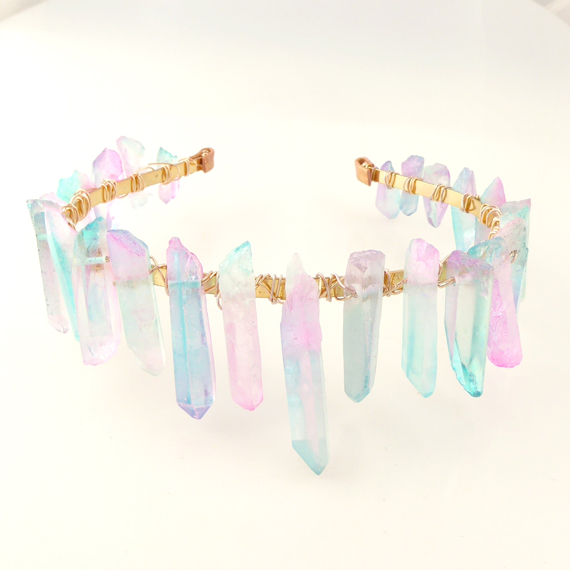 Pastel crystal headband by Jenny Dayco 7