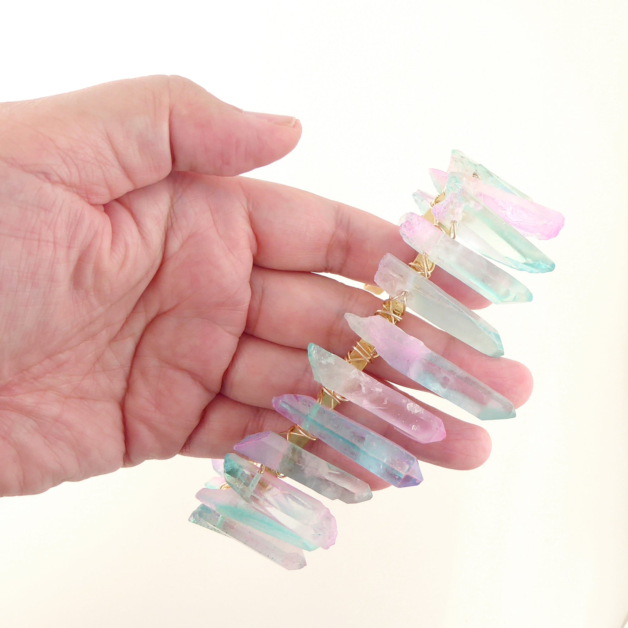 Pastel crystal headband by Jenny Dayco 8