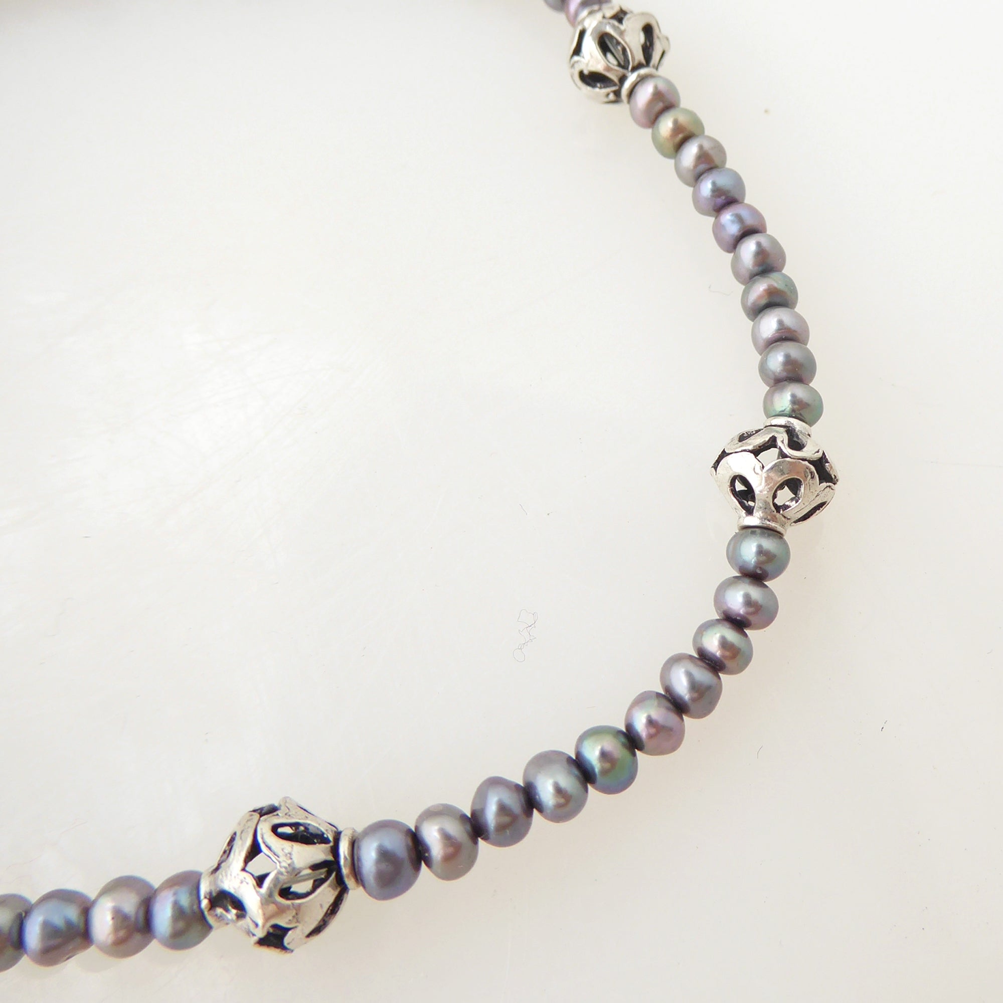 Peacock pearl bracelet set by Jenny Dayco 7