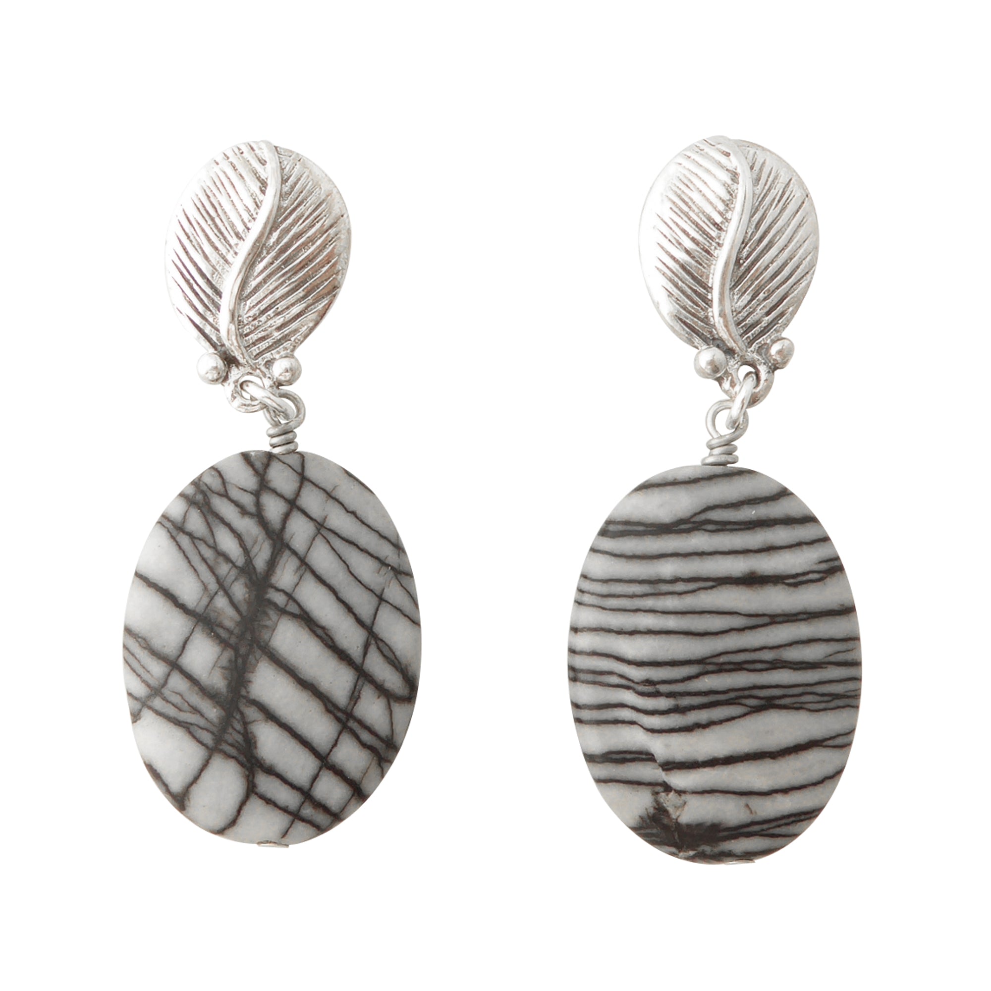 Picasso jasper earrings by Jenny Dayco 1