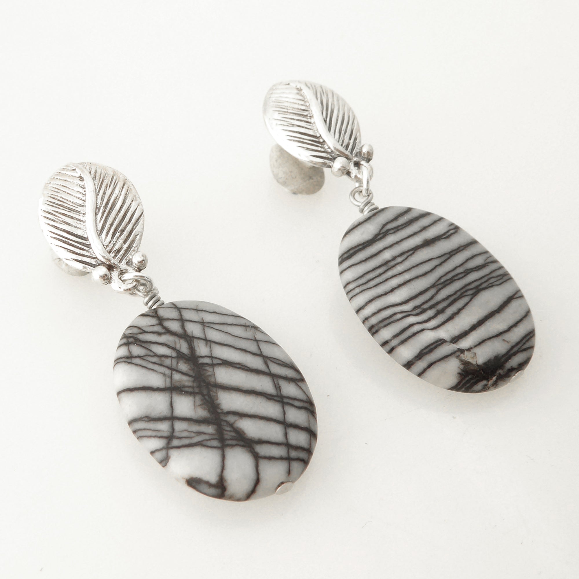 Picasso jasper earrings by Jenny Dayco 2