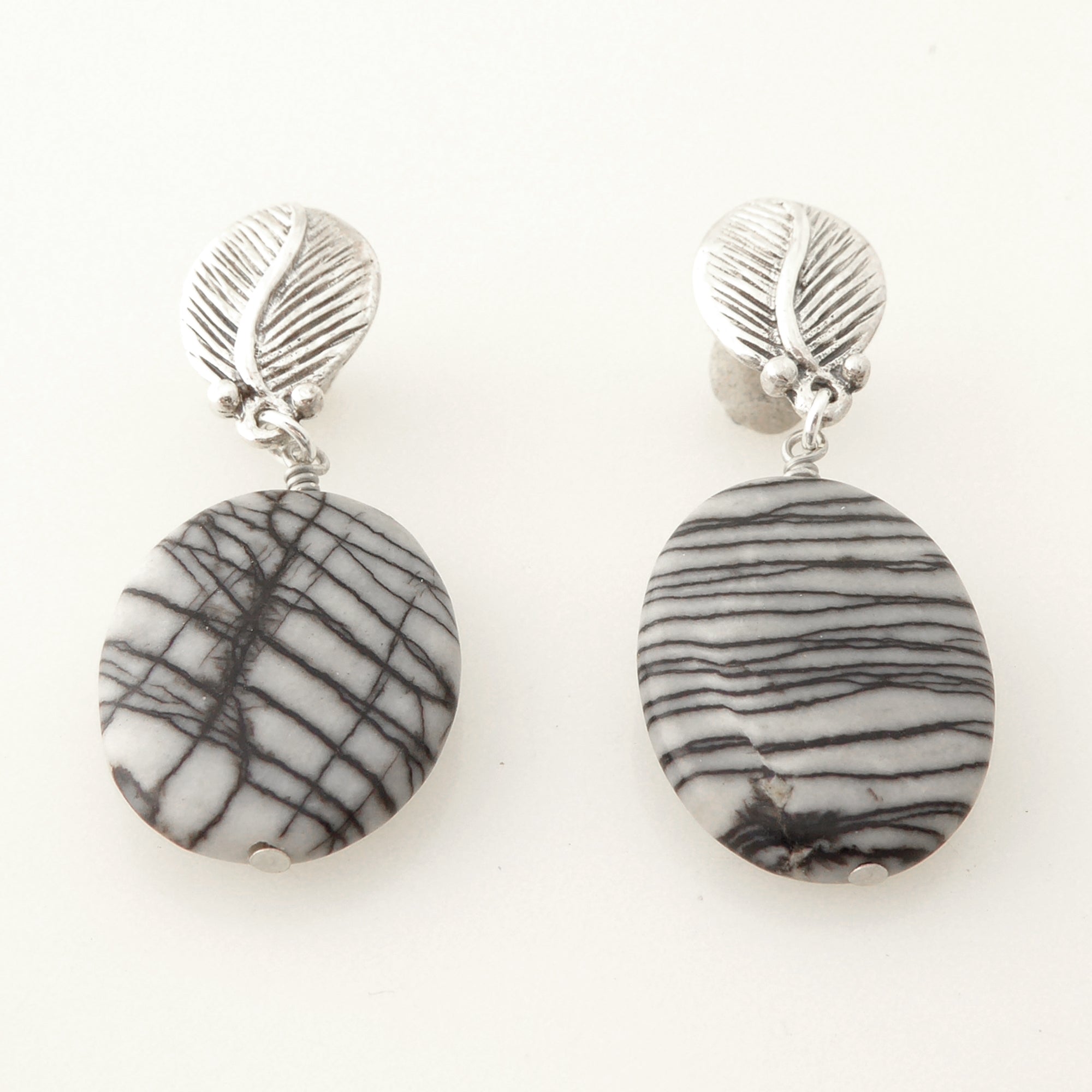 Picasso jasper earrings by Jenny Dayco 3