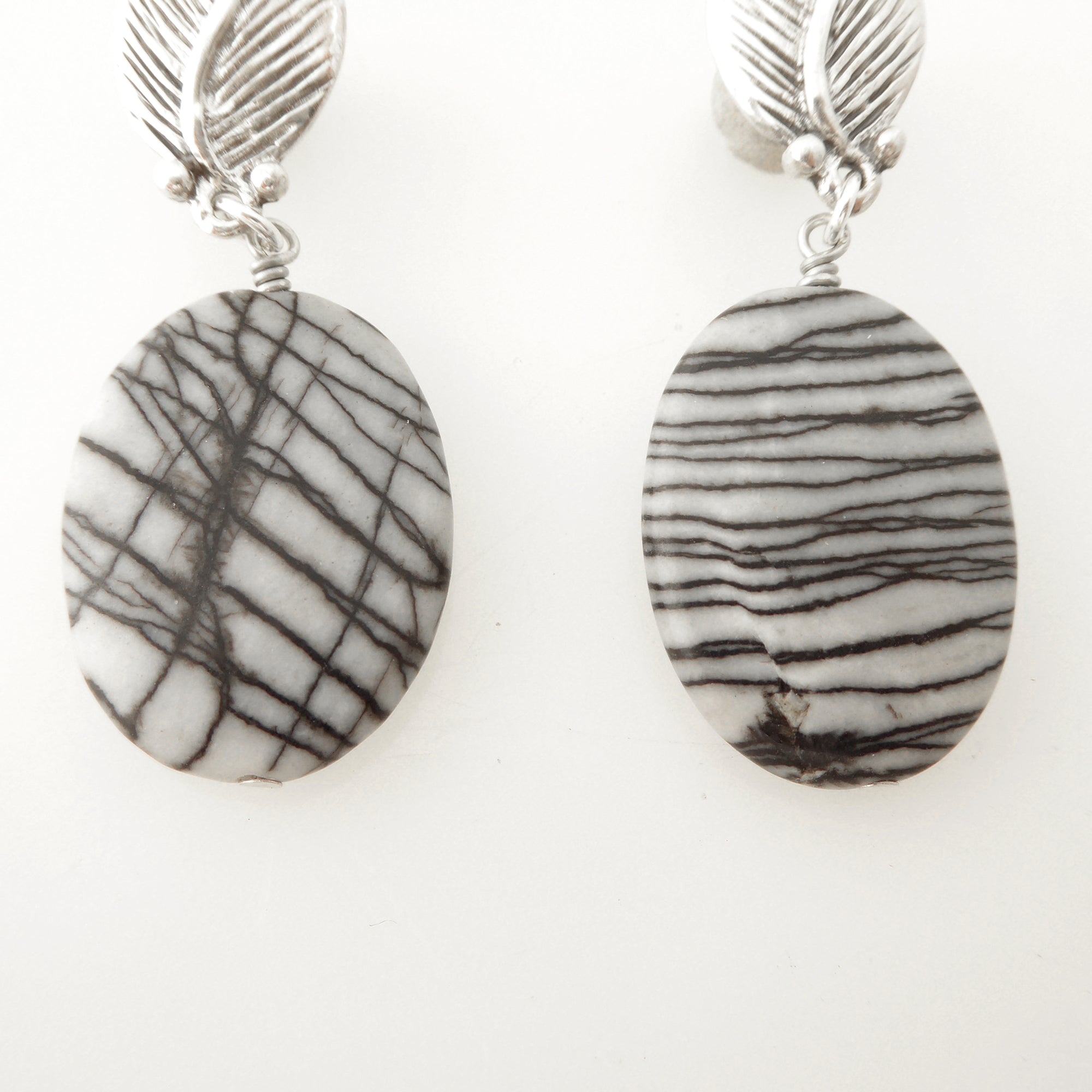 Picasso jasper earrings by Jenny Dayco 4